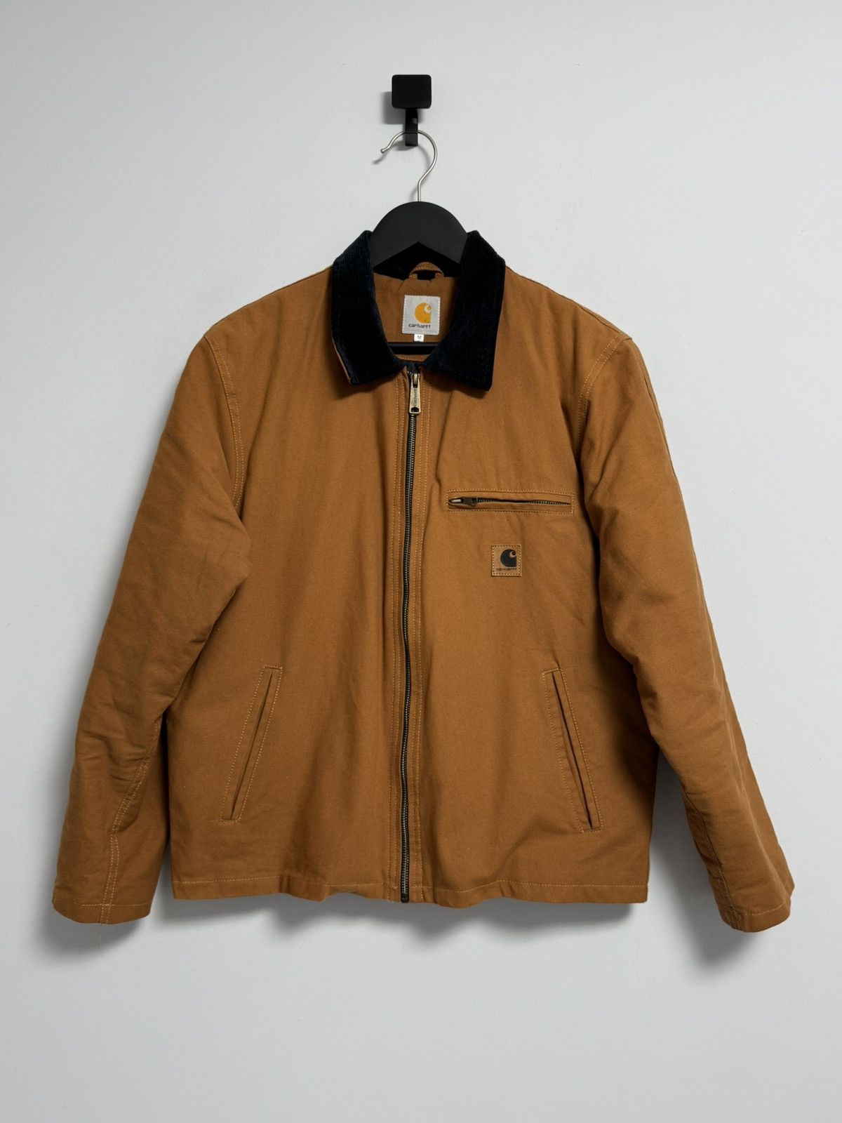 Carhartt CARHARTT Detroit Mens Reworked Canvas Vintage Camel Bomber Size US M / EU 48-50 / 2 - 1 Thumbnail