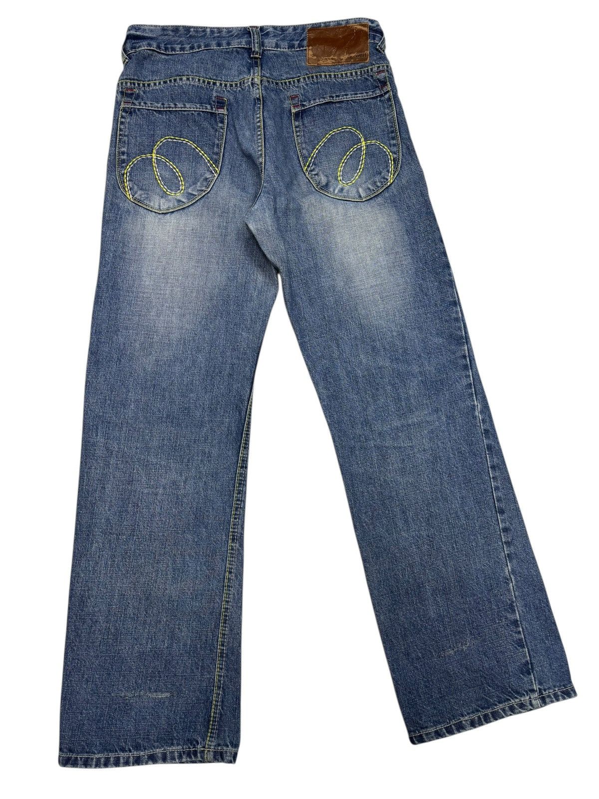 Tornado Mart FLARE JEANS MILI❤️MILI TORNADO MART STYLE 90s JAPANESE DENIM Size US 32 / EU 48 - 6 Thumbnail