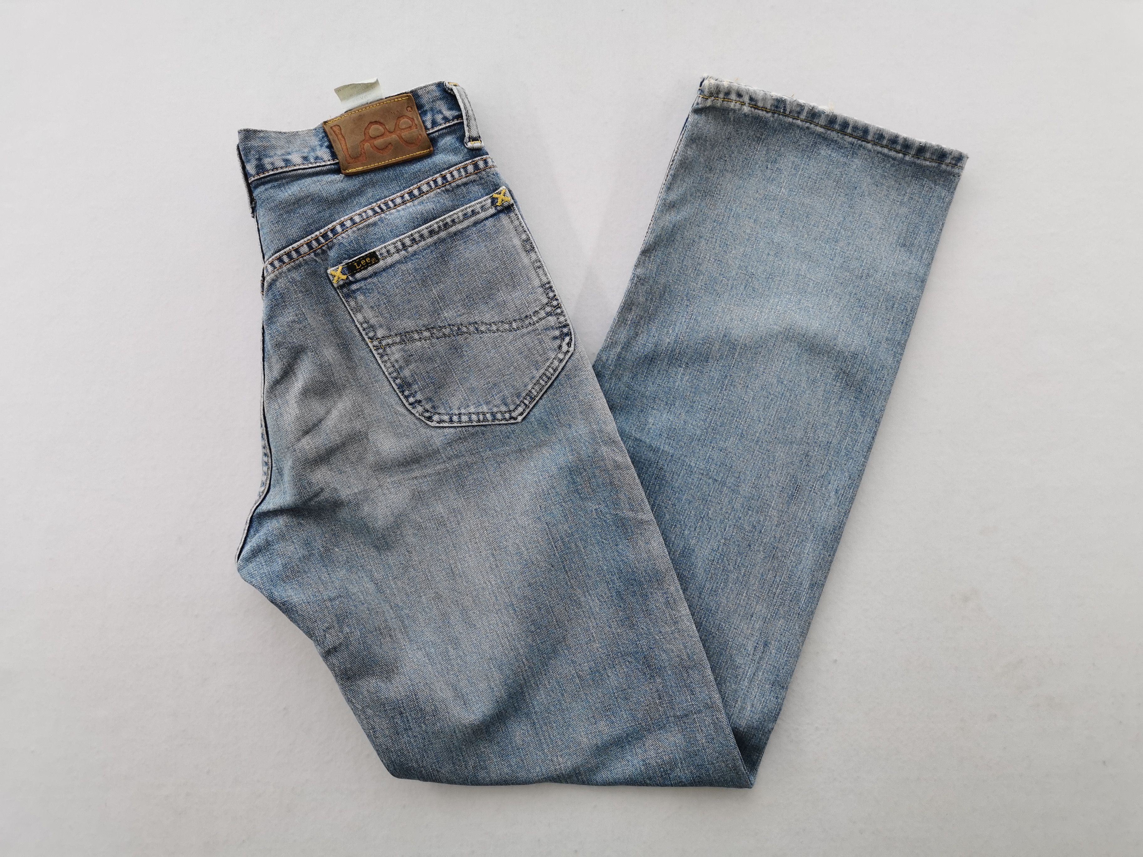 Lee Distressed Vintage 90's Lee Half Selvedge Made In Japan Size US 29 - 4 Thumbnail
