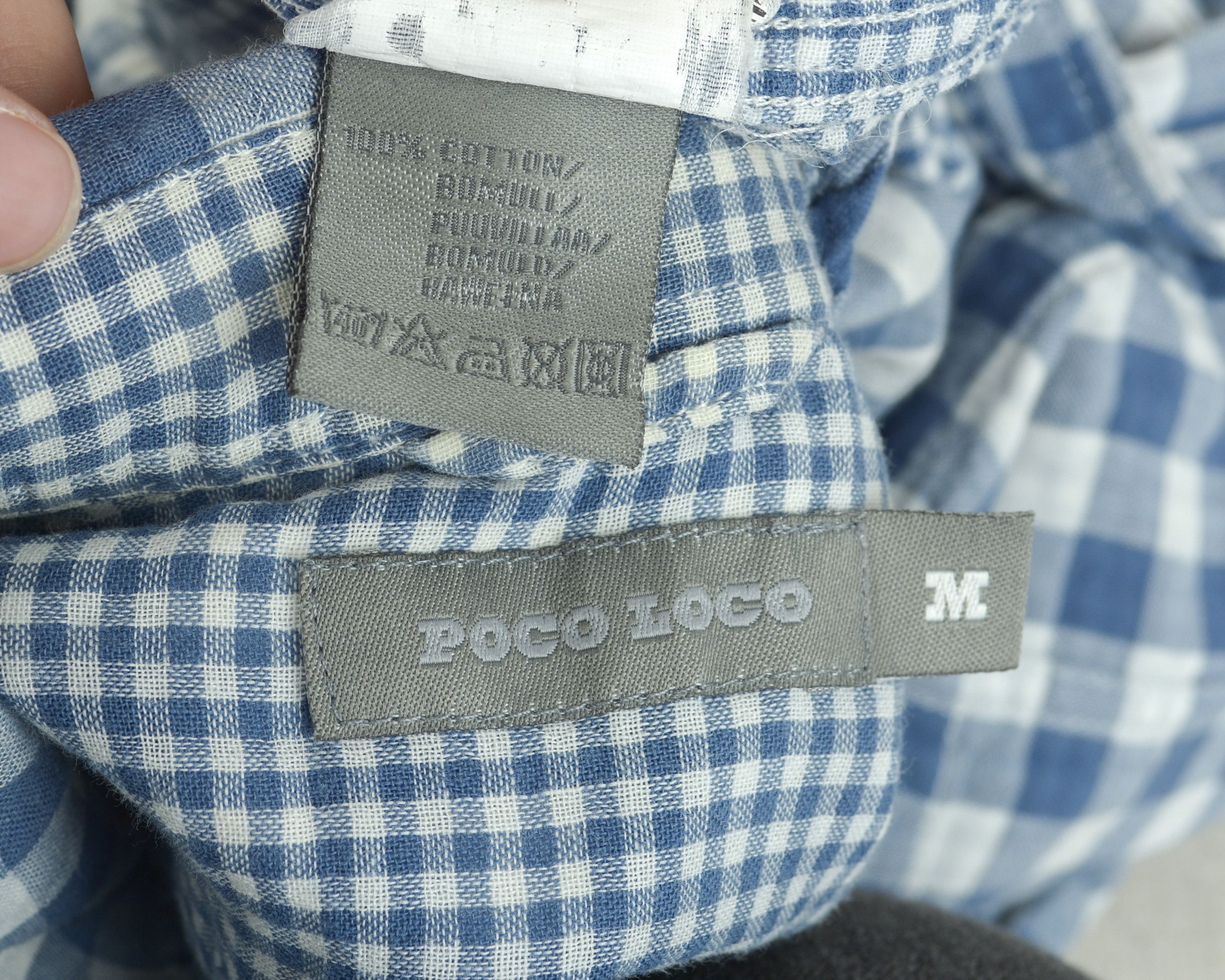 Other POCO LOCO M Check Over Shirt Plaid Button Up Tartan Cotton Size US M / EU 48-50 / 2 - 6 Thumbnail