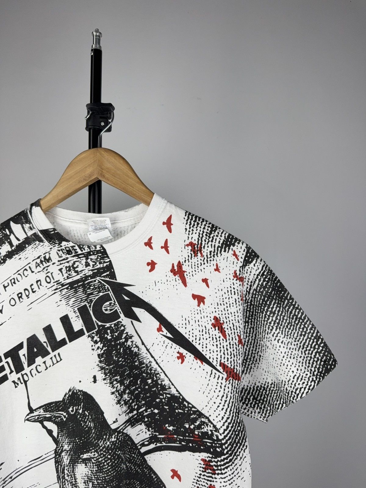 Band Tees × Vintage VNTG 2013 AOP Metallica For Whom The Bell Tolls Rock T shirt Size US M / EU 48-50 / 2 - 2 Thumbnail