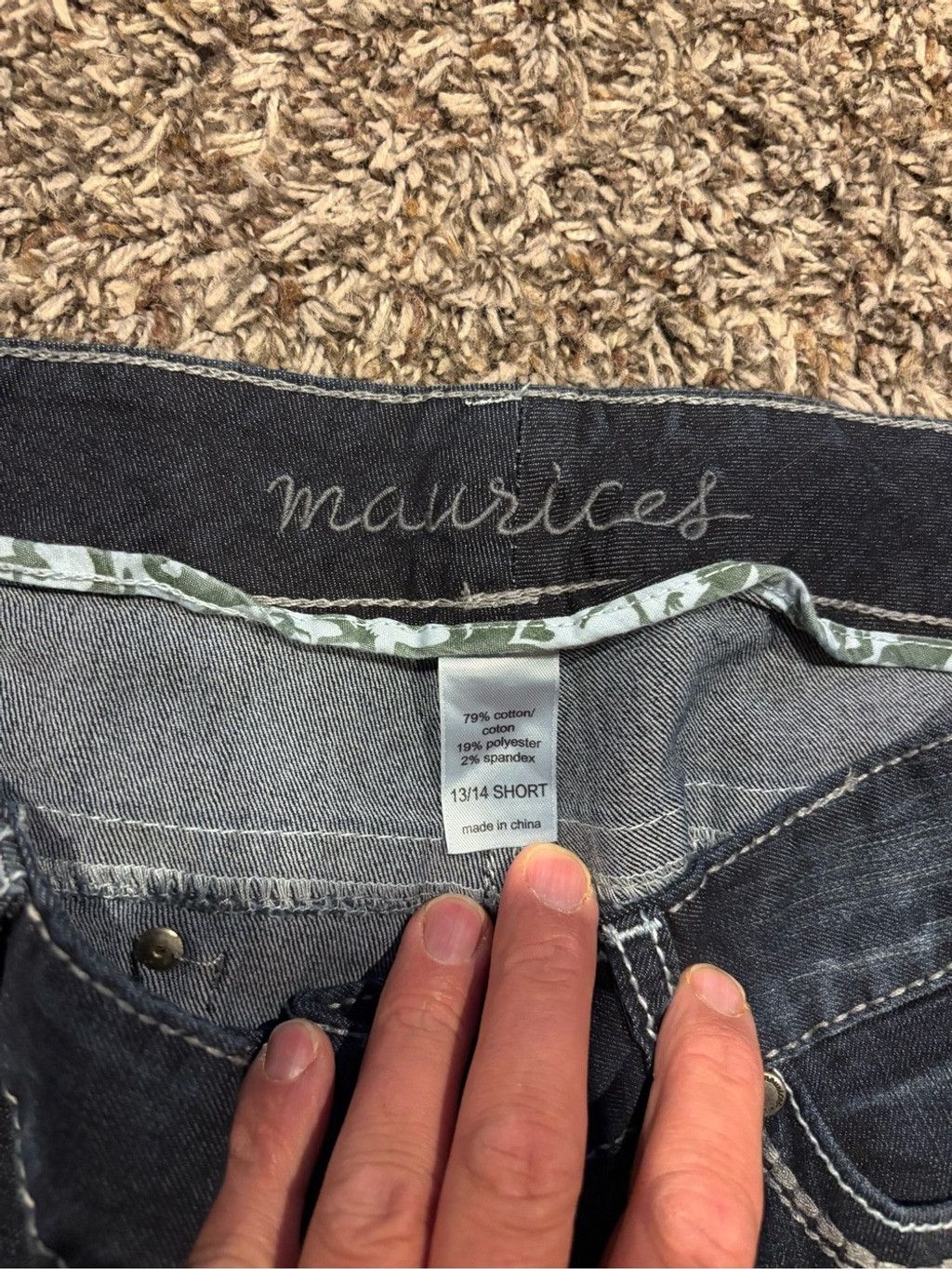 Maurice Lacroix Maurices Skinny Jeans with Embroidered Back Pockets Size 36" / US 14 / IT 50 - 4 Thumbnail