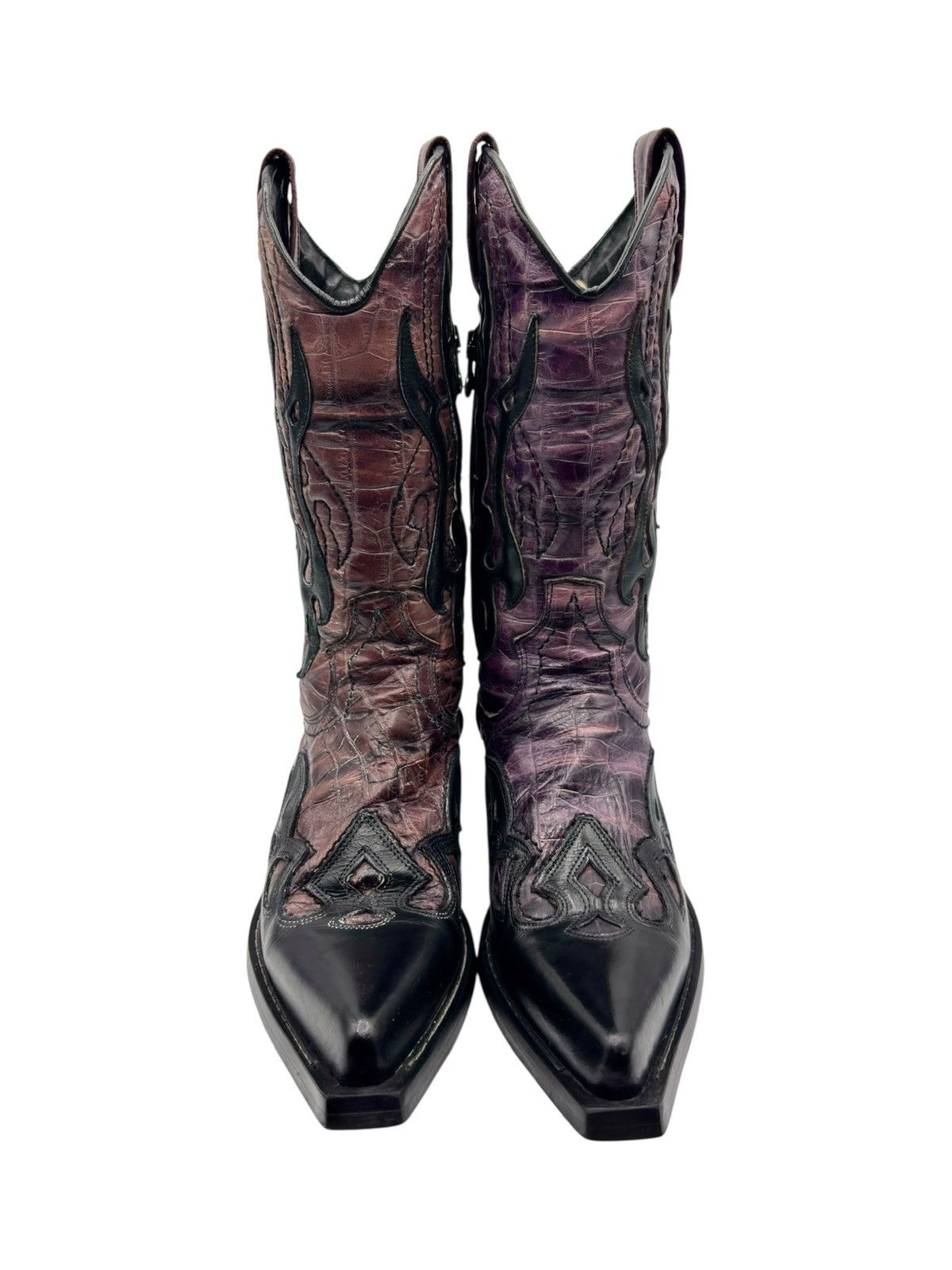 New Rock Vintage New Rock purple flame cowboy boots Size 37 Size US 7 / IT 37 - 2 Thumbnail