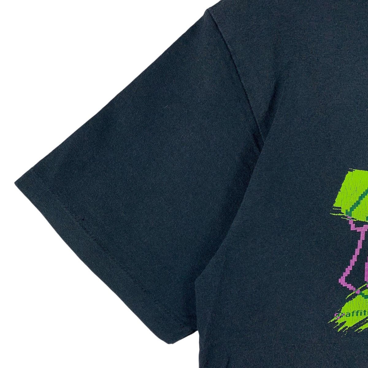 Stussy × Vintage Vintage 90s STUSSY skull big printed streetwear tee Size US M / EU 48-50 / 2 - 6 Thumbnail