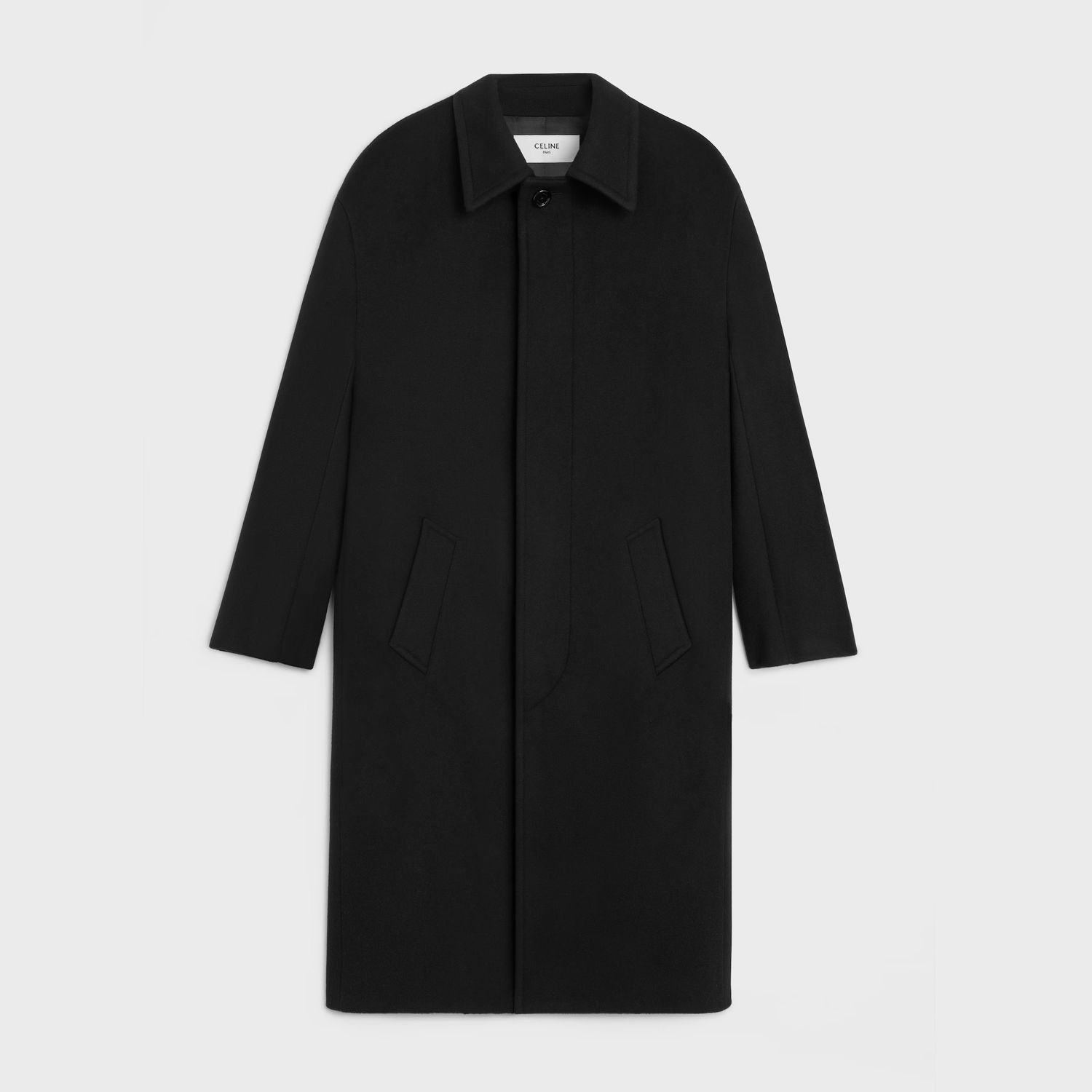 Celine Mac Coat In Double Face Cashmere Wool in Black Size US M / EU 48-50 / 2 - 1 Thumbnail