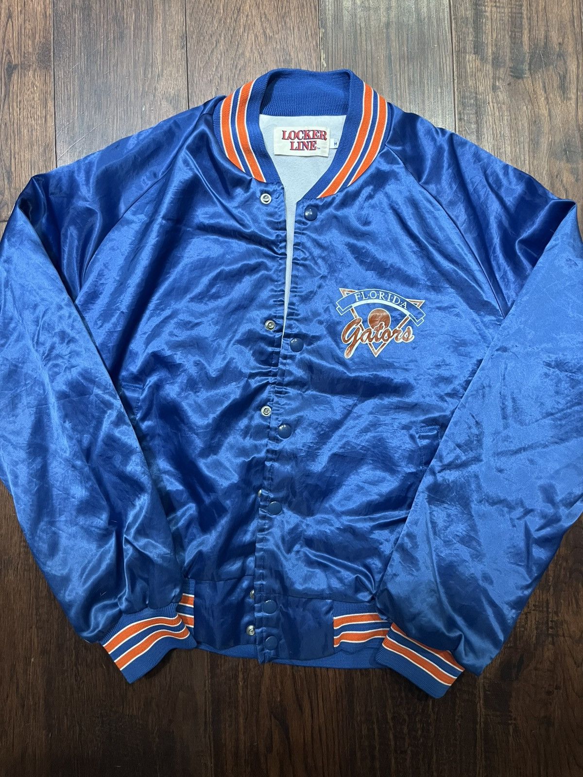 NCAA Vintage Florida Gators Locker Line Satin Jacket Size US M / EU 48-50 / 2 - 4 Thumbnail