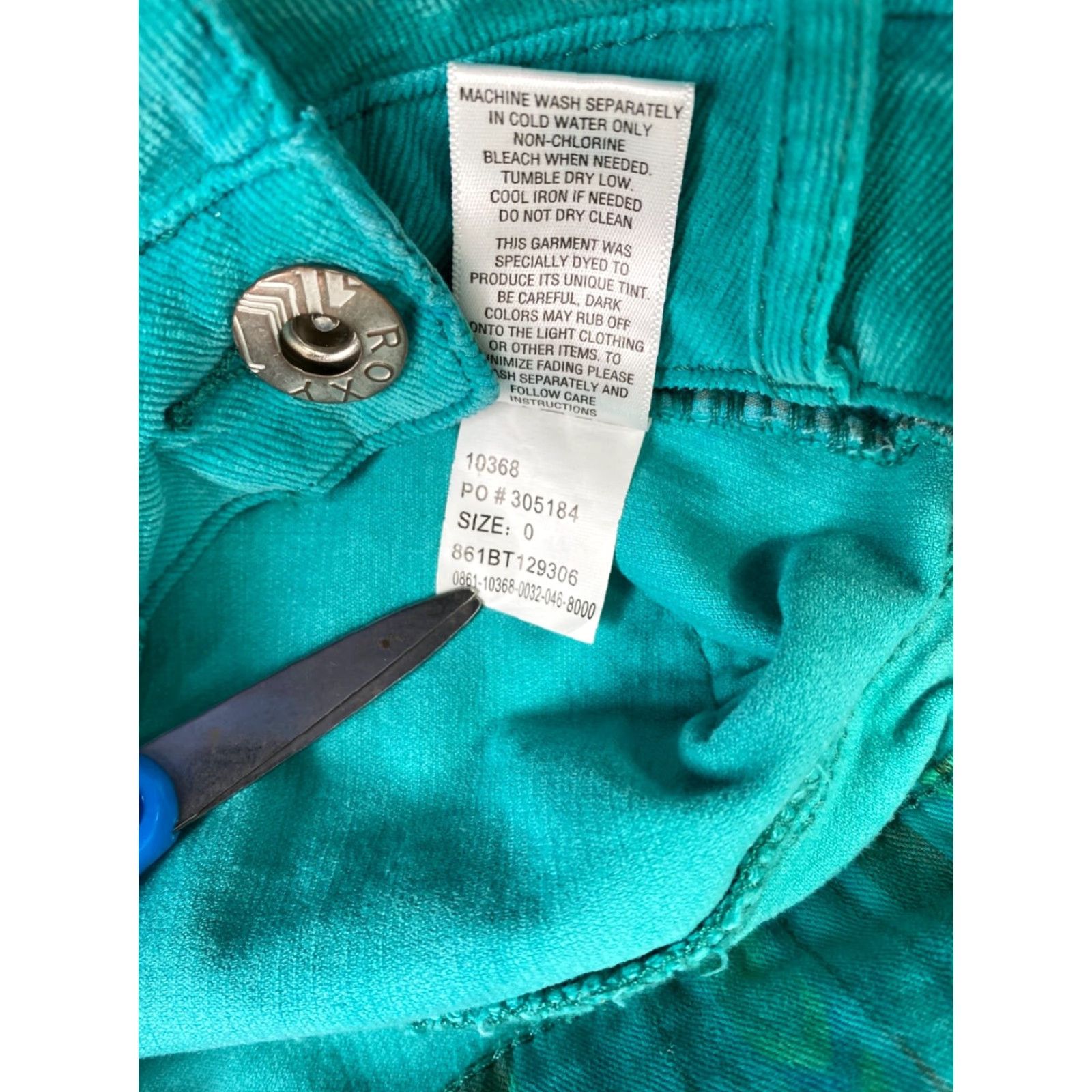 Vintage Roxy Jeans Womens 0 Skinny Green Casual Inseam 29" 10596 Jeans Size 25" / US 0 / IT 36 - 6 Thumbnail