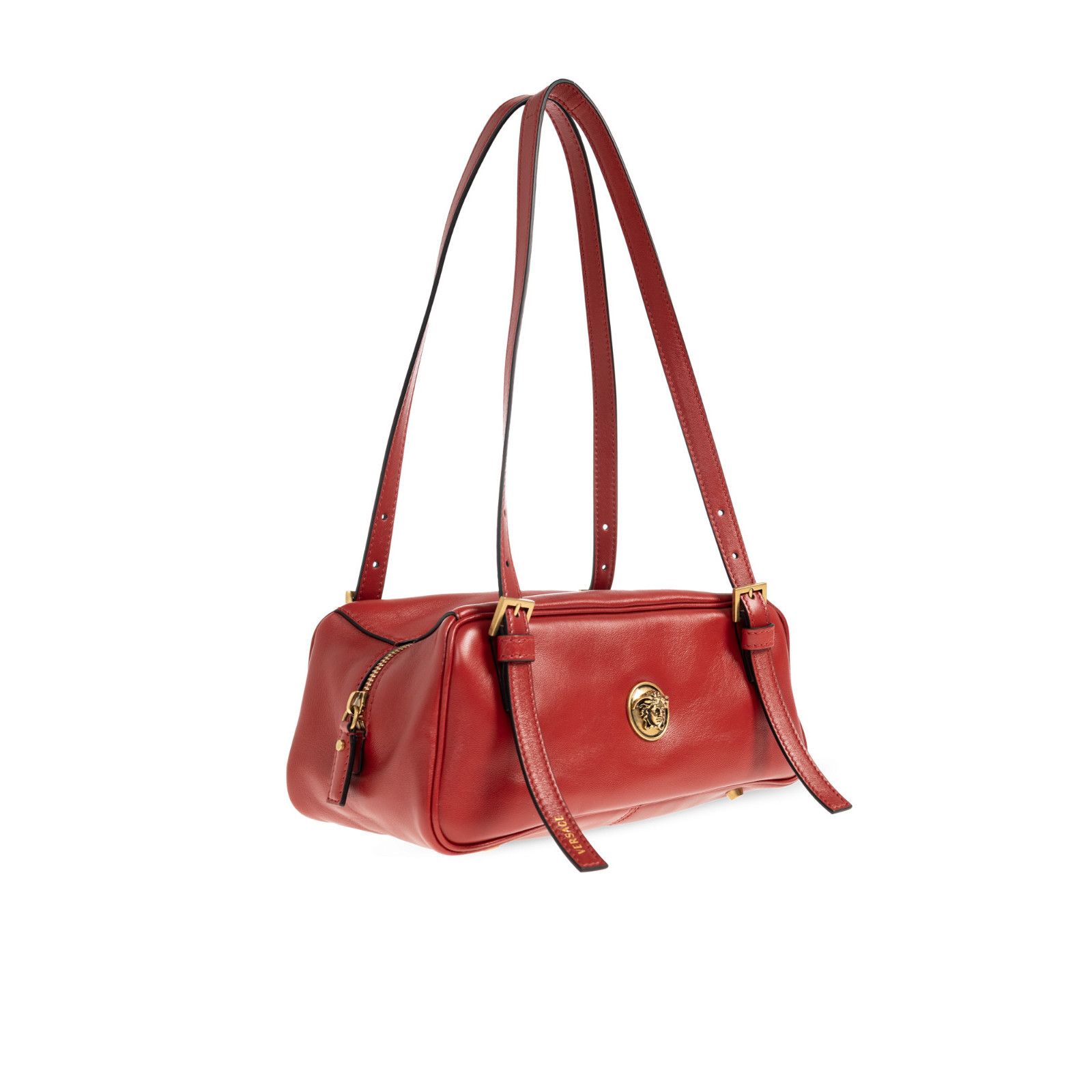 Versace VERSACE Medusa Head Small Red Leather Shoulder Bag New & Aut Size ONE SIZE - 3 Thumbnail