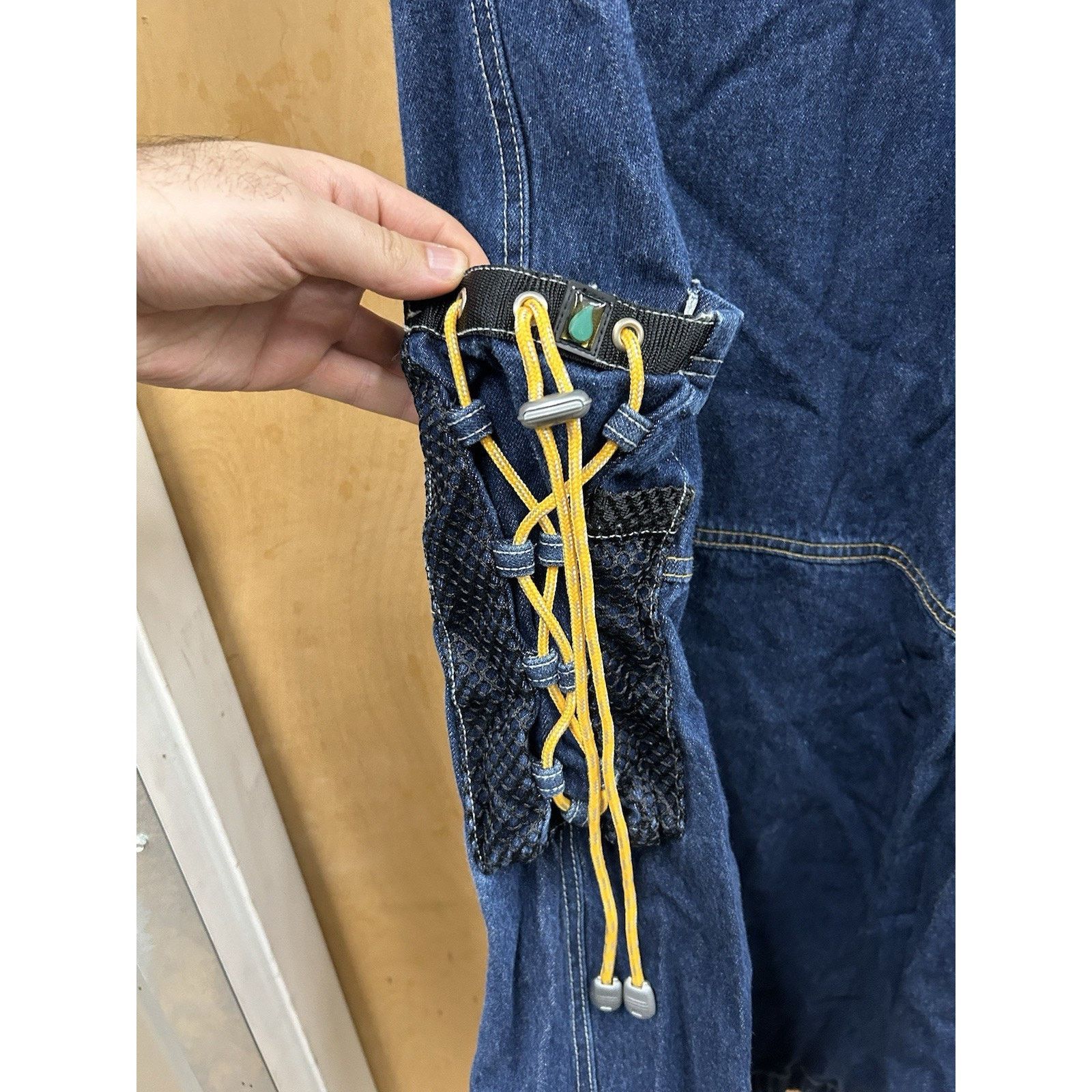 Vintage Y2K Kikwear Cargo Rave Jeans Wide Leg Baggy 30x33 Opening 21 Size US 30 / EU 46 - 3 Thumbnail