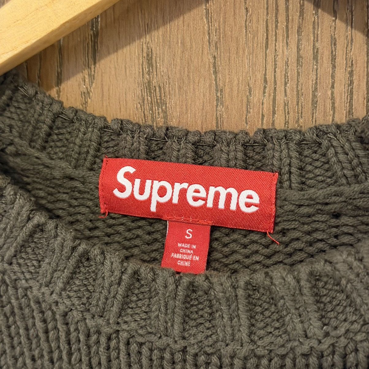 Supreme Supreme Tonal Appliqué Sweater Brown Size Small Size US S / EU 44-46 / 1 - 3 Thumbnail