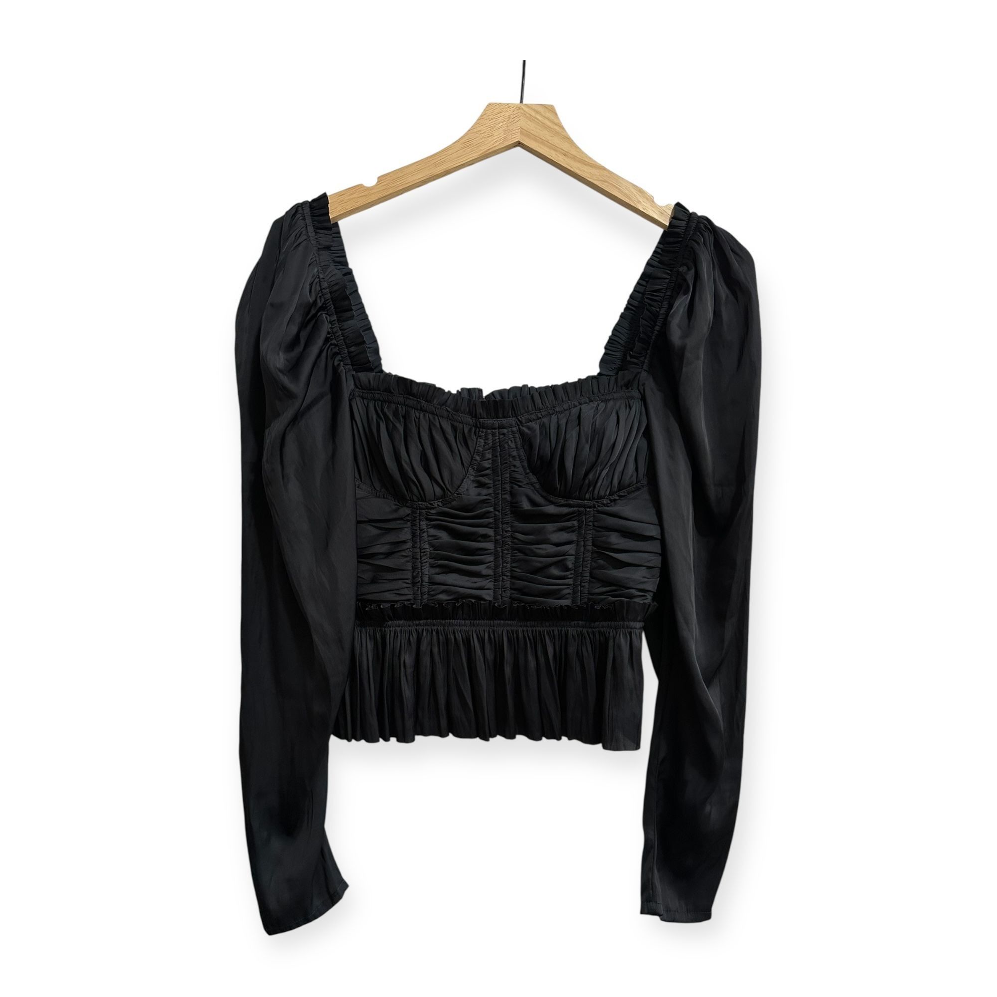 Ulla Johnson Ulla Johnson Mia Blouse in Noir (Black), Size 0, New with ta Size XS / US 0-2 / IT 36-38 - 1 Thumbnail