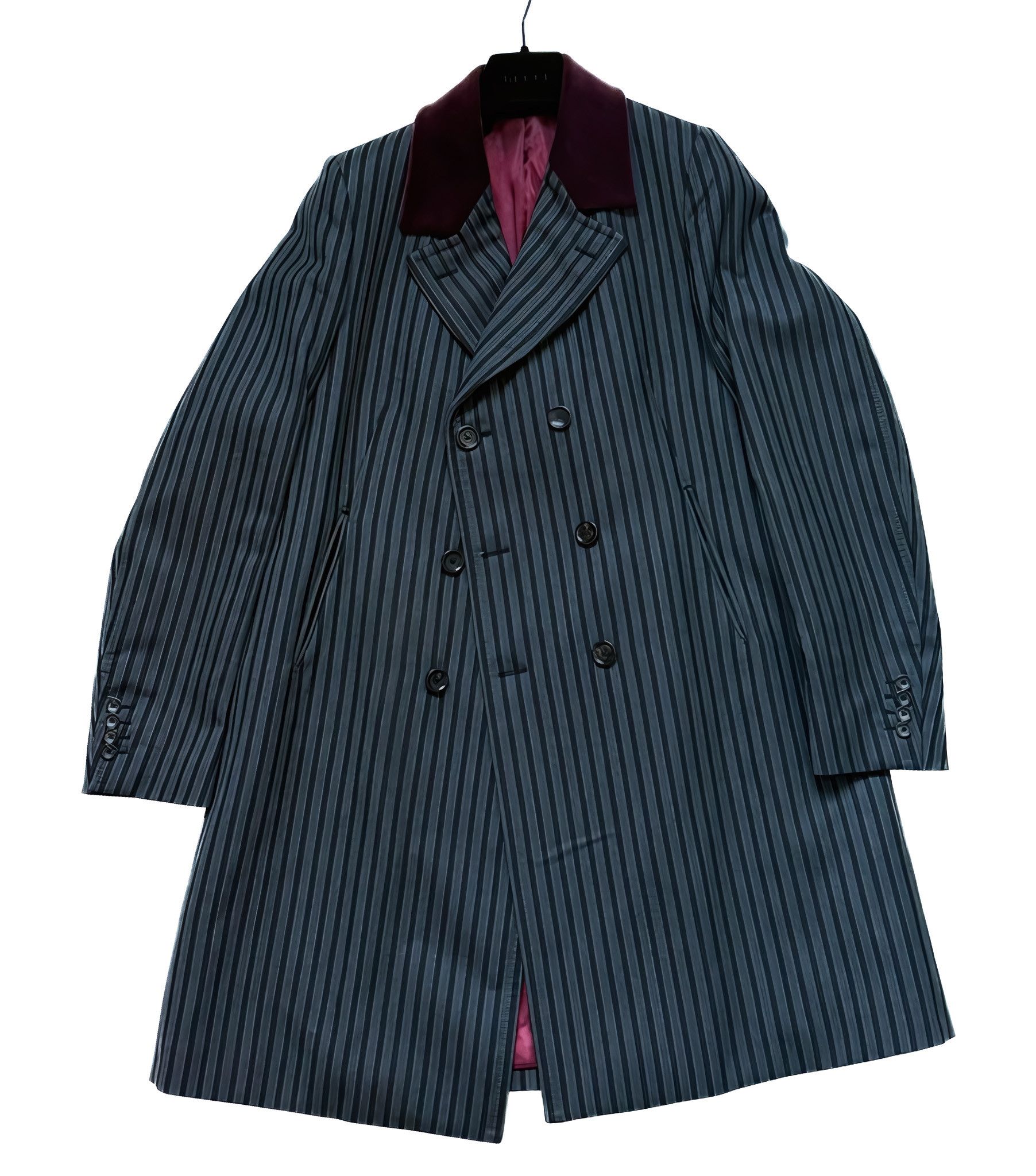 STRIPPED WOOL COAT BY TOM FORD