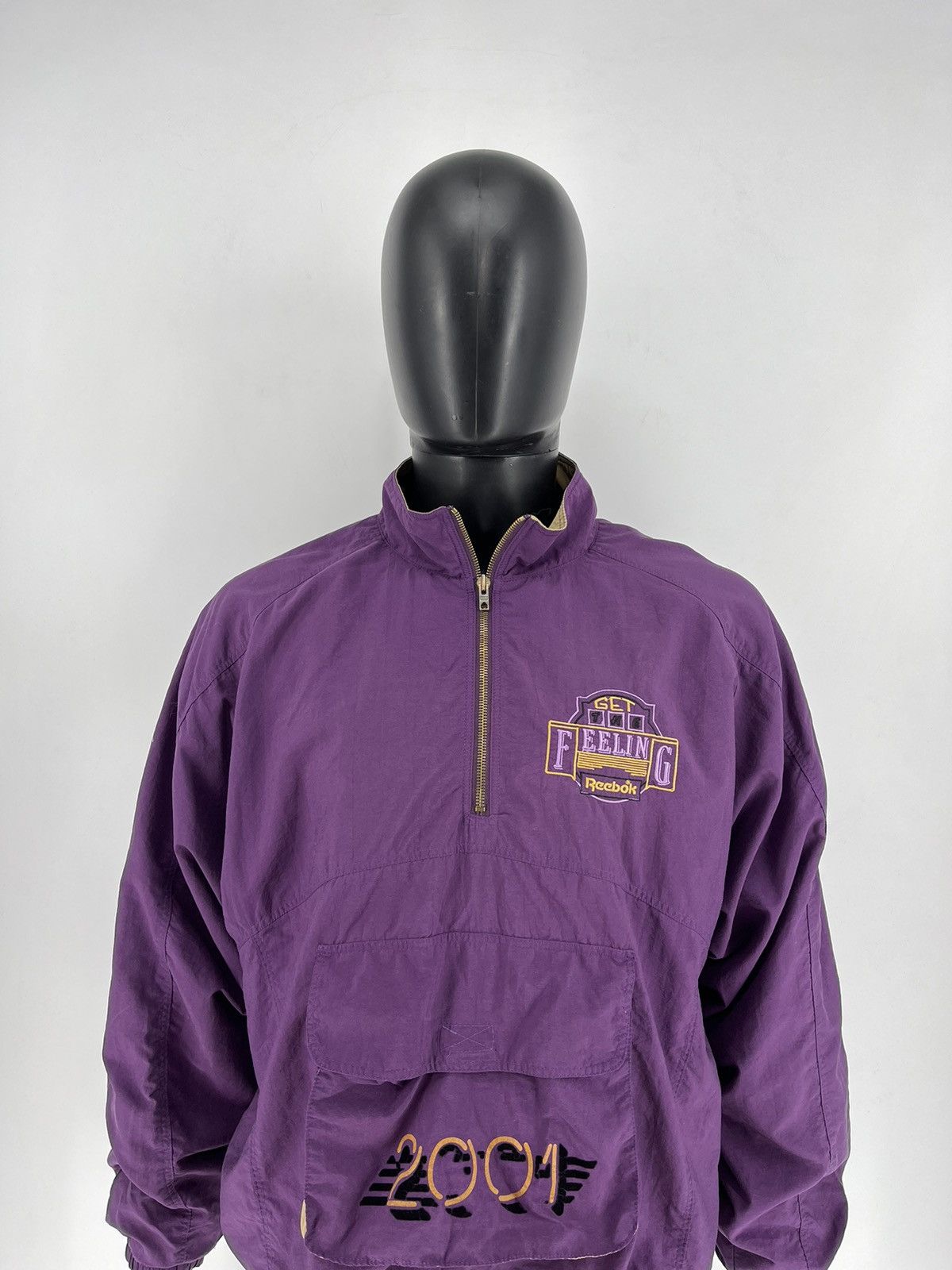 Reebok × Vintage Rare Vintage 90s Reebok Exclusive Get Feeling Jacket Size US XL / EU 56 / 4 - 1 Thumbnail