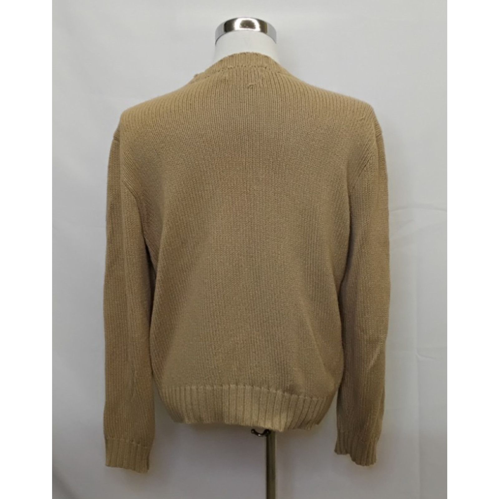 Polo Ralph Lauren Polo Ralph Lauren Sweater Men's L Tan 100% Cotton Crew Neck Size US L / EU 52-54 / 3 - 3 Thumbnail