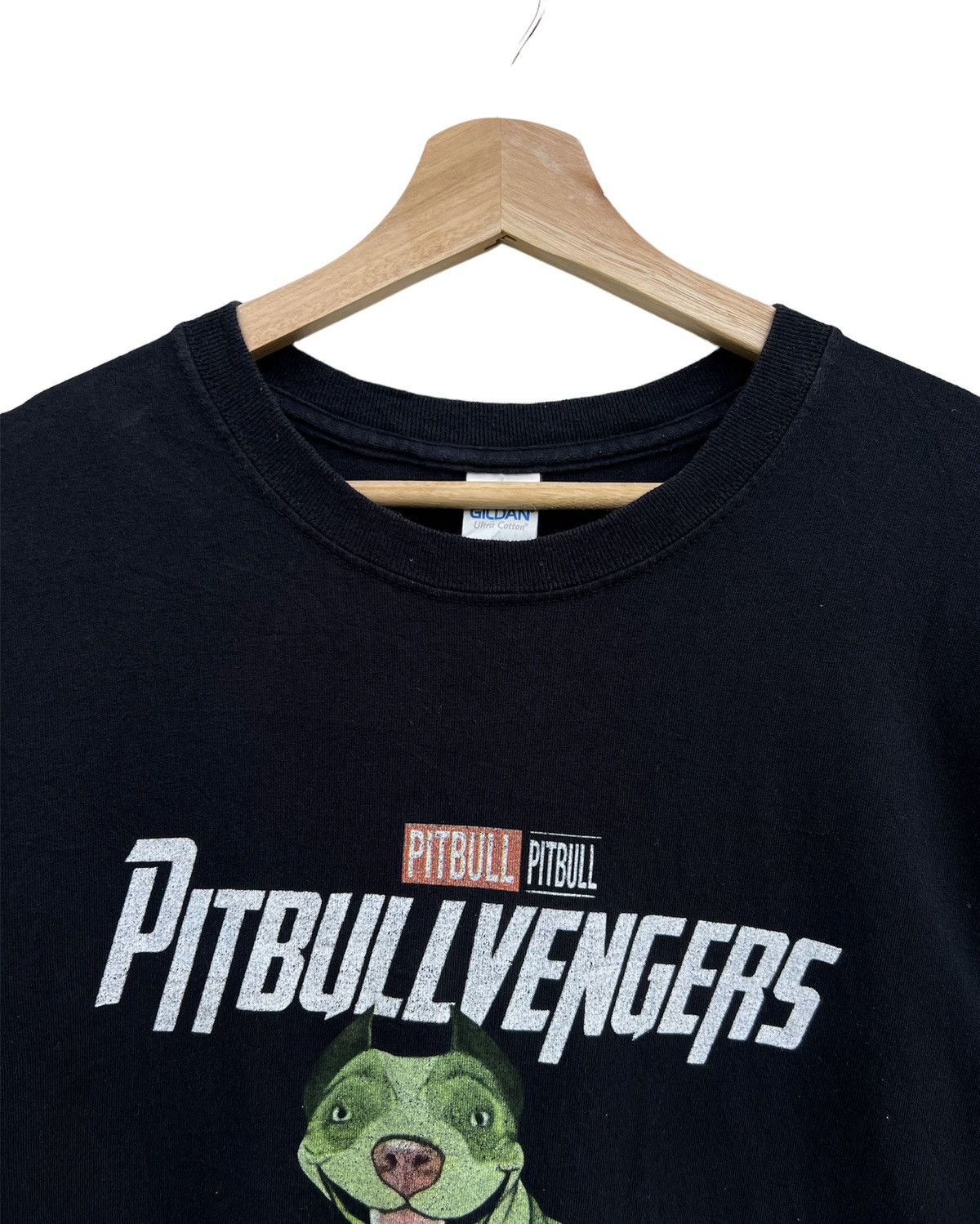 Rap Tees Marvel PittbullVengers Black Shirt Size US XL / EU 56 / 4 - 3 Thumbnail