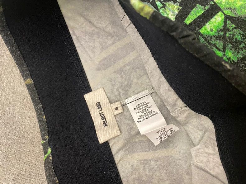 Helmut Lang HELMUT LANG sizeS Green printed trousers Size 26" / US 2 / IT 38 - 3 Thumbnail