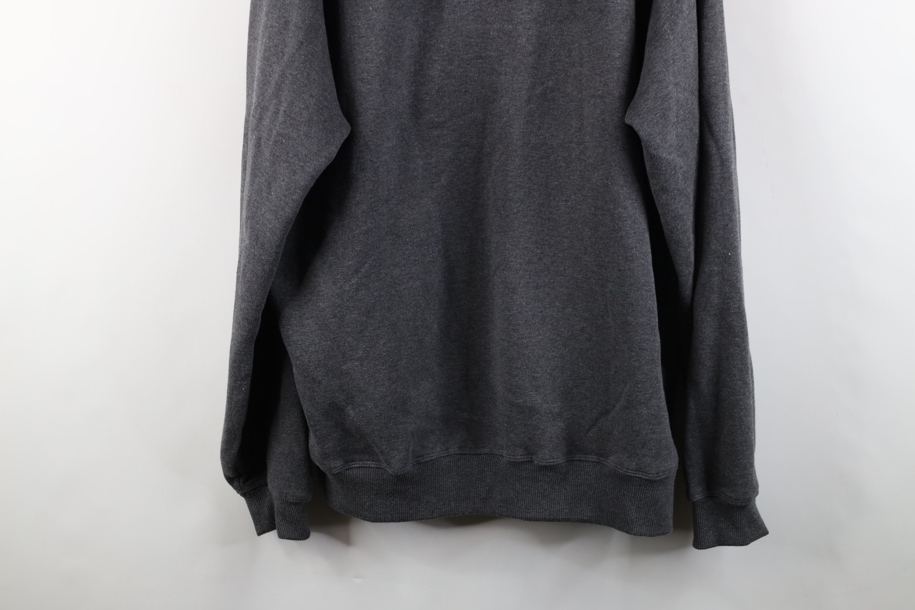 Vintage Vintage 90s Y2K Streetwear Henley Hoodie Sweatshirt Gray Size US XXL / EU 58 / 5 - 13 Thumbnail