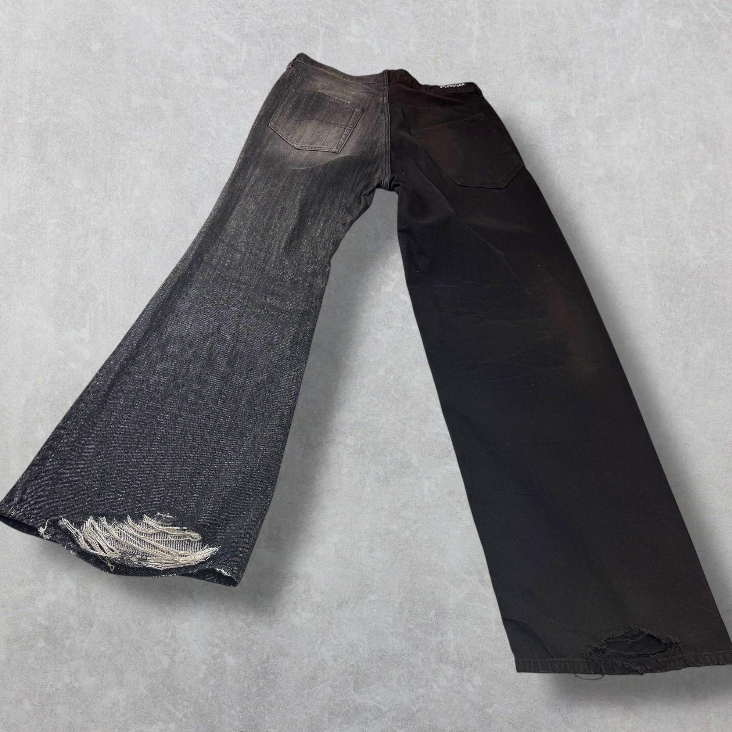 Balenciaga Balenciaga Fifty-Fifty Black Jeans M (34) Size US 34 / EU 50 - 6 Thumbnail