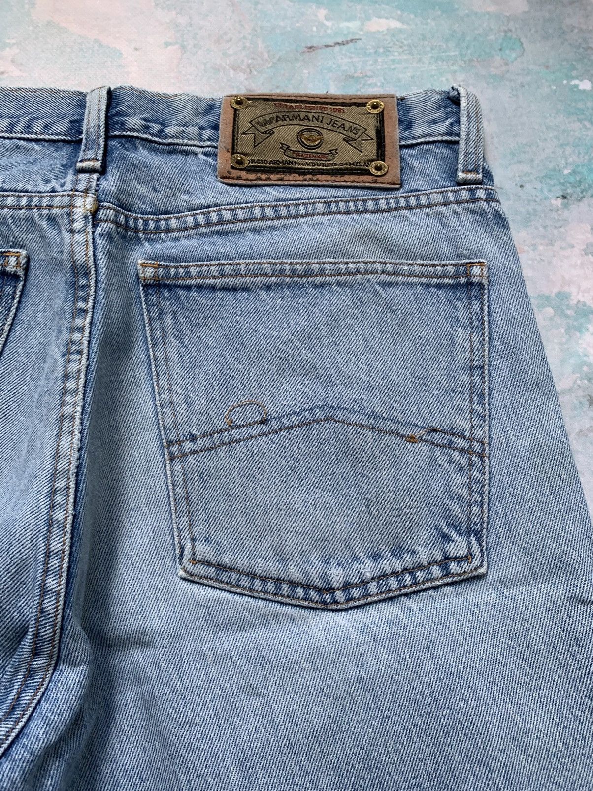 Armani Hype Armani Jeans 2000s Vintage Denim Pant Size US 34 / EU 50 - 19 Thumbnail