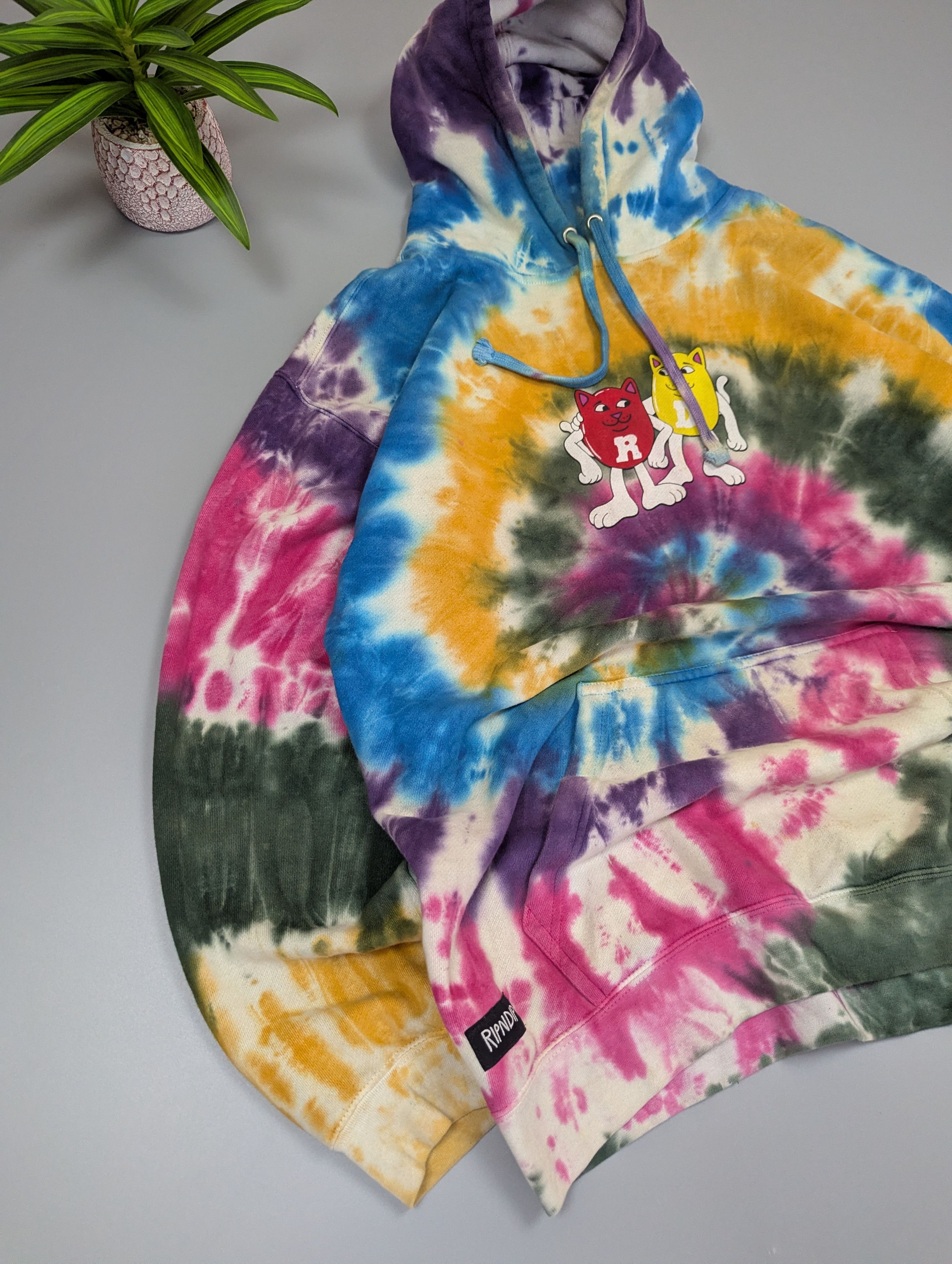 RIPNDIP RipNDip Tie Dye Hoodie – Lord Nermal Graphic Streetwear Size US L / EU 52-54 / 3 - 5 Thumbnail