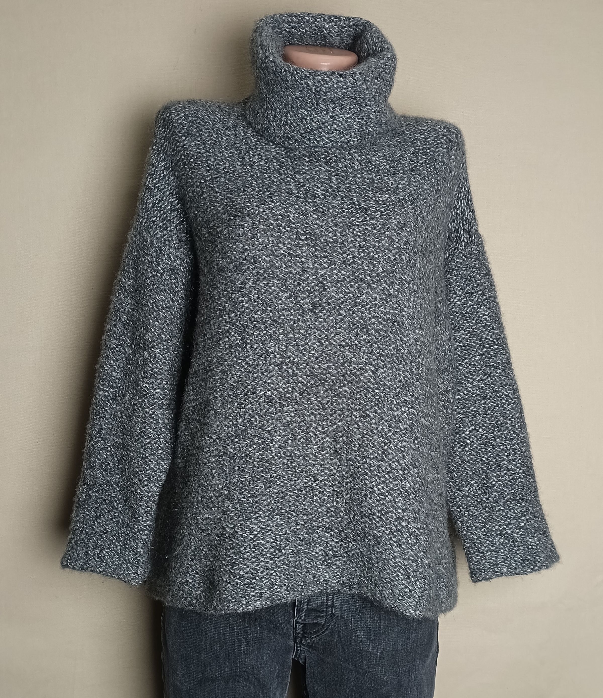 Designer LU REN Grey Cashmere Filament Silk Knit Sweater Jumper XS Size XS / US 0-2 / IT 36-38 - 1 Thumbnail