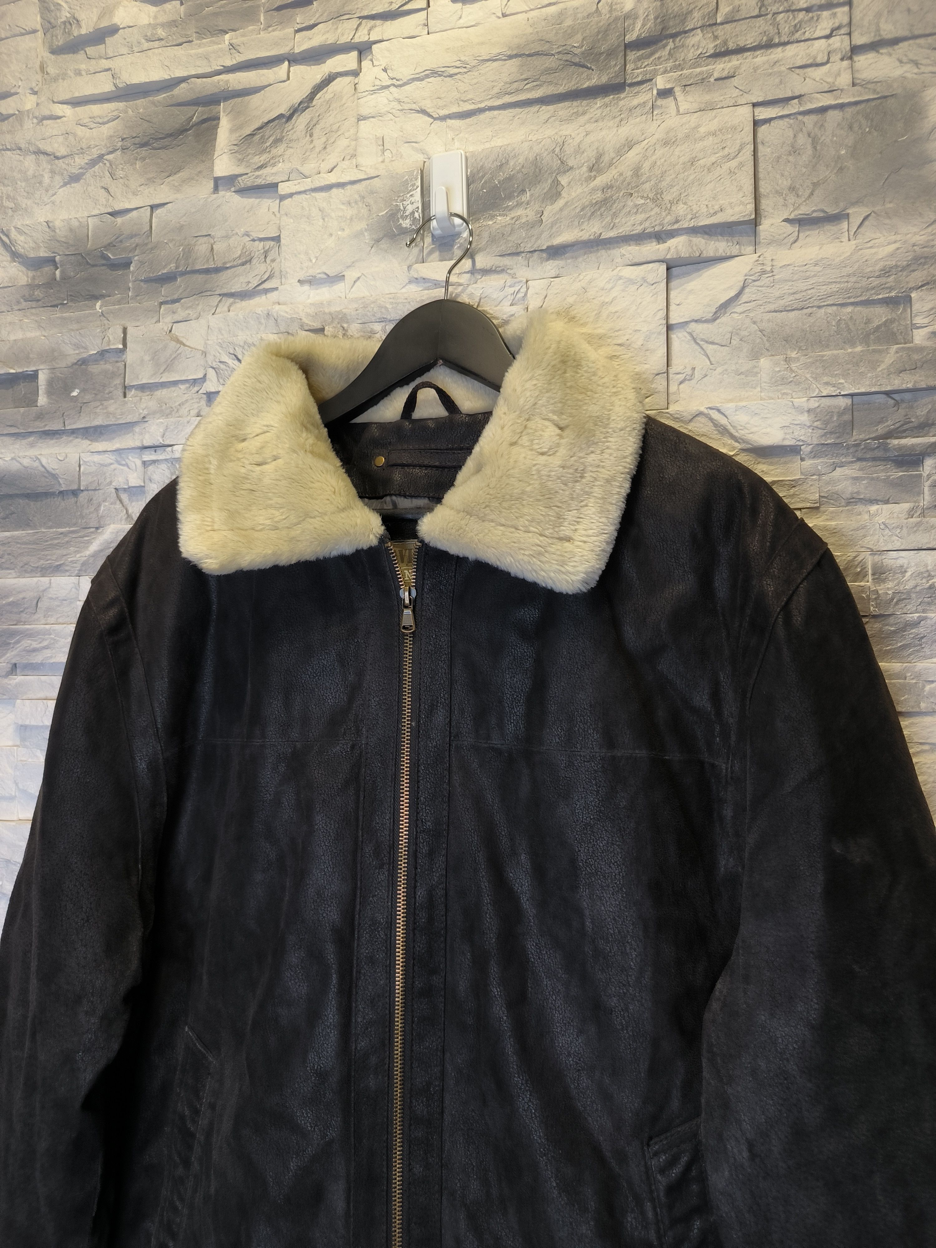 Other Vintage Aviator Jacket Bomber Leather Brown PJ8 Size US XL / EU 56 / 4 - 2 Thumbnail