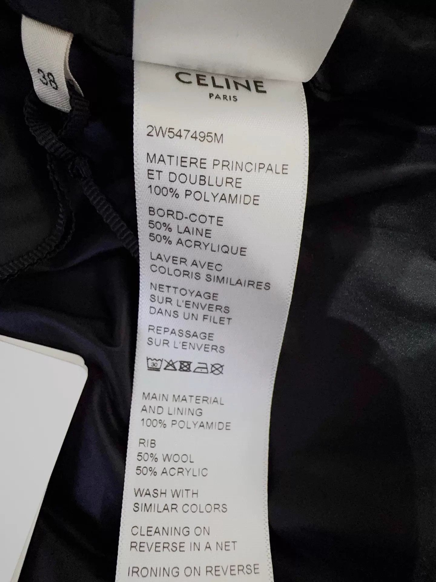 Celine Celine Waterproof Shell Jacket 38 Black Size XS / US 0-2 / IT 36-38 - 6 Thumbnail