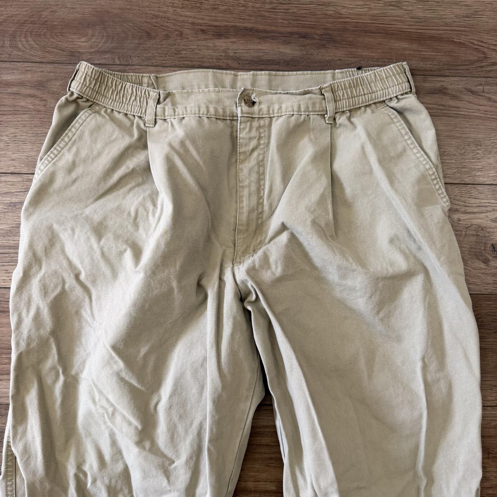 Woolrich Woolen Mills Vintage 90s Woolrich Rugged Outdoorwear Pleated Pants 38x30 Size US 38 / EU 54 - 3 Thumbnail