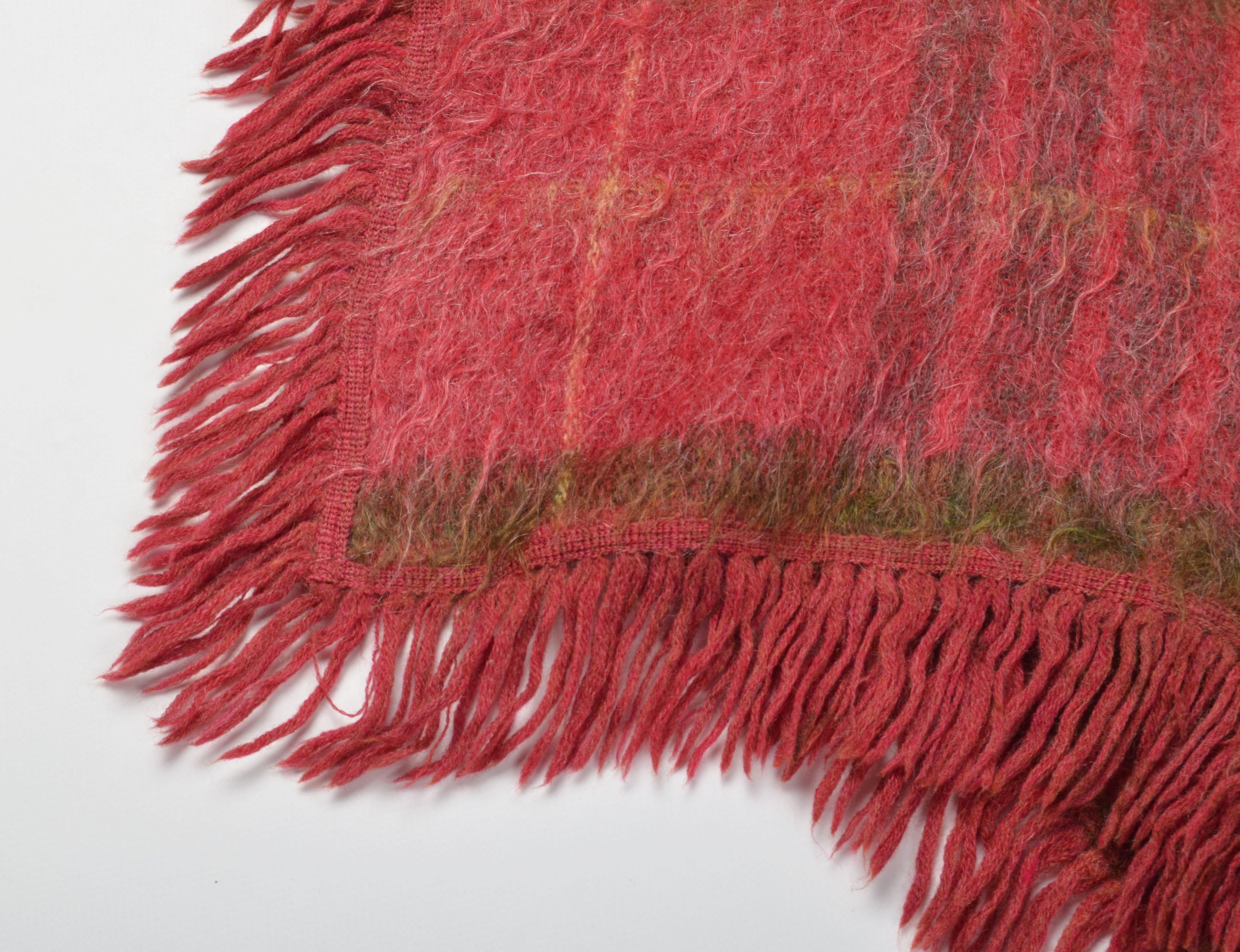Other Andrew Stewart 70's Mohair & Wool Blend Fringle Poncho Cape Size ONE SIZE - 5 Thumbnail