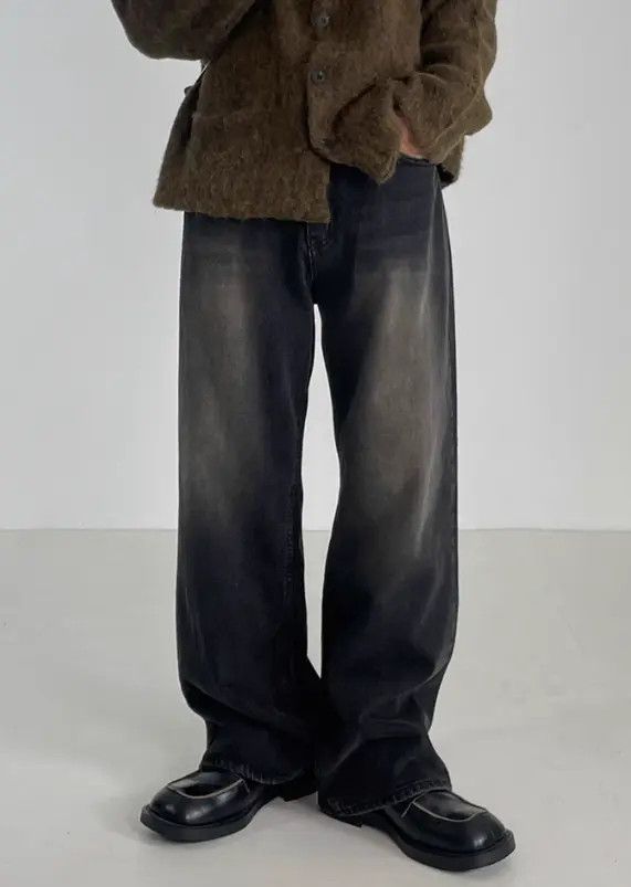 Japanese Brand Kizuki x Juri Vintage washed distressed loose wide-leg jeans Size US 32 / EU 48 - 2 Thumbnail