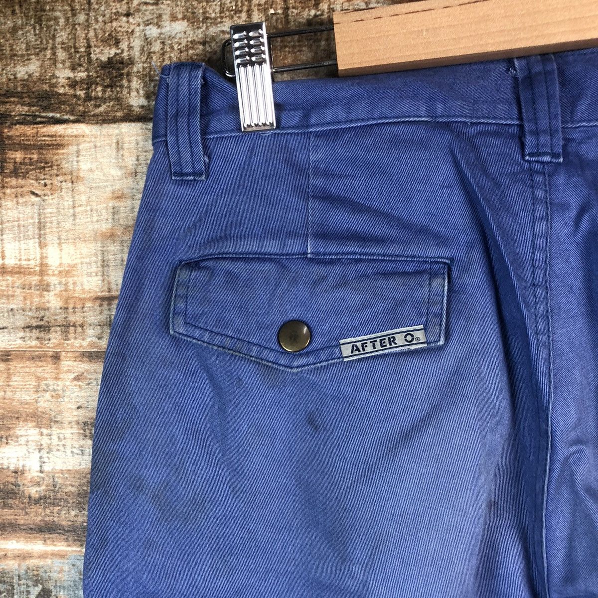Japanese Brand DL After O Blue Cargo Multipocket Pants #C1227 Size US 29 - 18 Thumbnail