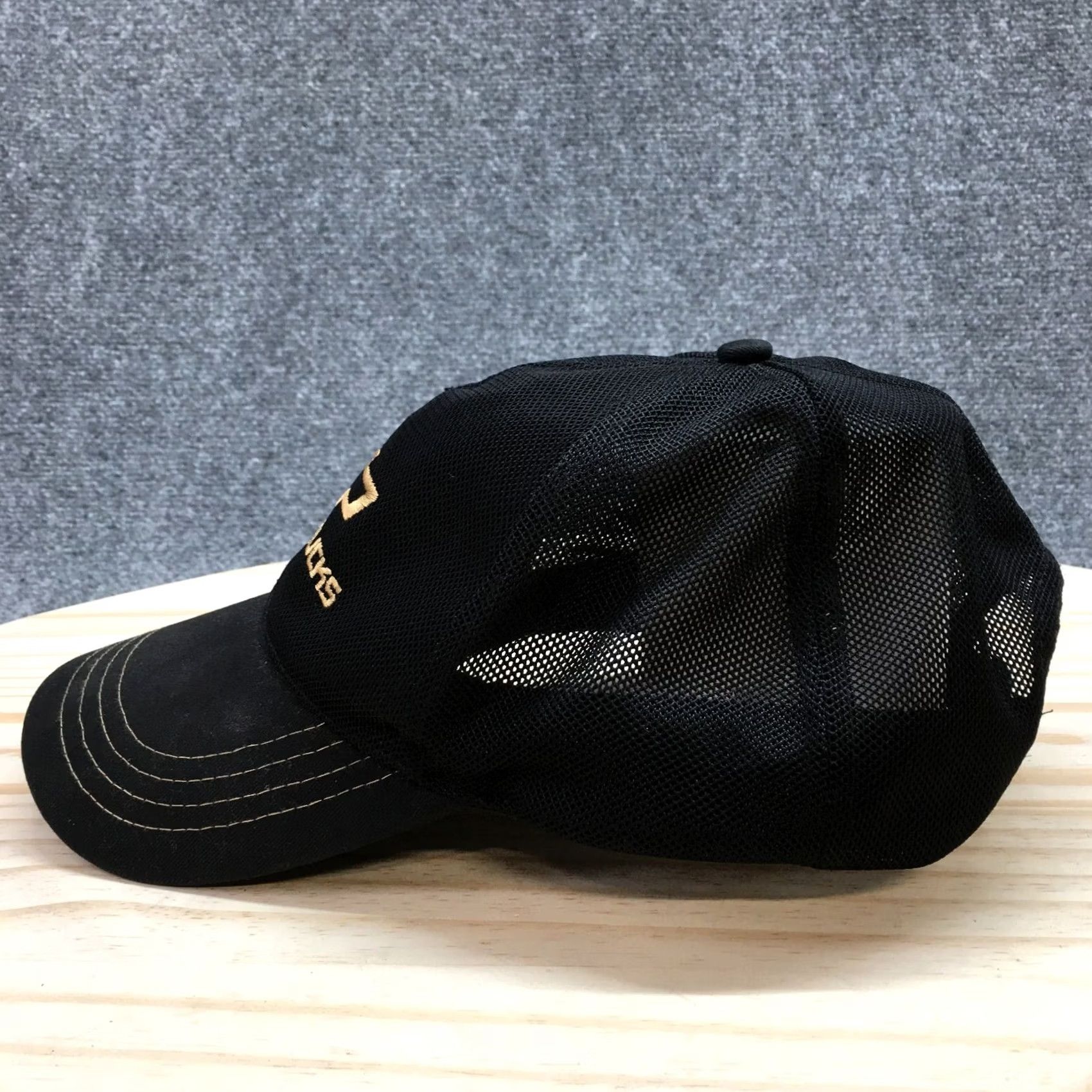 Logo 7 Chevy Trucks Trucker Hat Mens Black OS Adjustable Curved Brim Embroidered Logo Size ONE SIZE - 5 Thumbnail