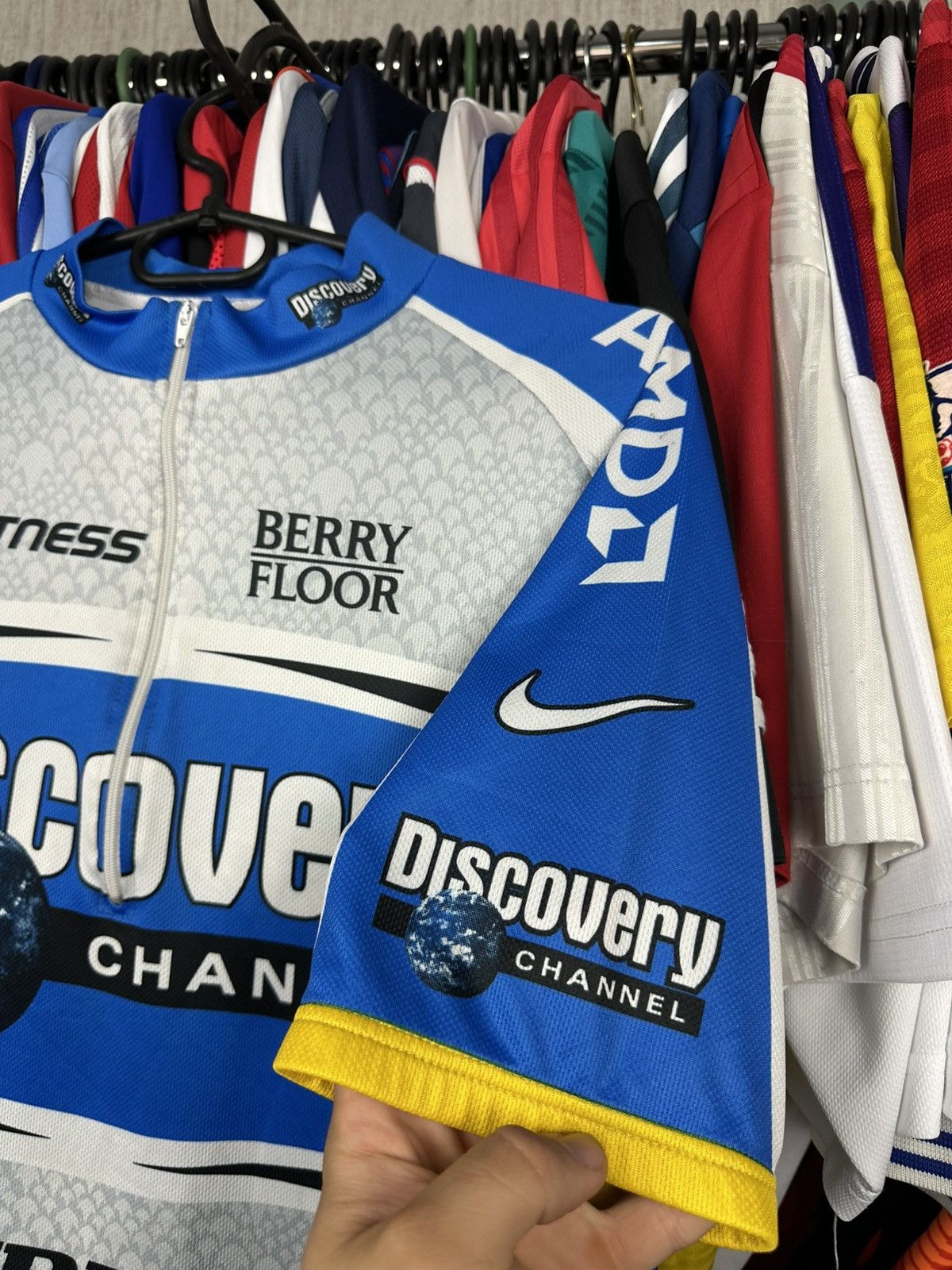 Nike × Vintage 2005 Nike Discovery Channel Lance Armstrong Cycling Jersey Size US L / EU 52-54 / 3 - 4 Thumbnail