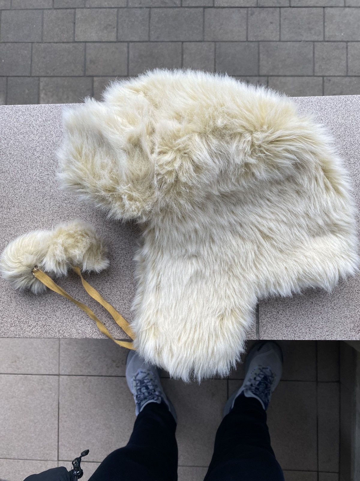 Hysteric Glamour × Vintage Crazy Y2k Mohair Fuzzy Hat Ushanka Punk Winter Size ONE SIZE - 4 Thumbnail