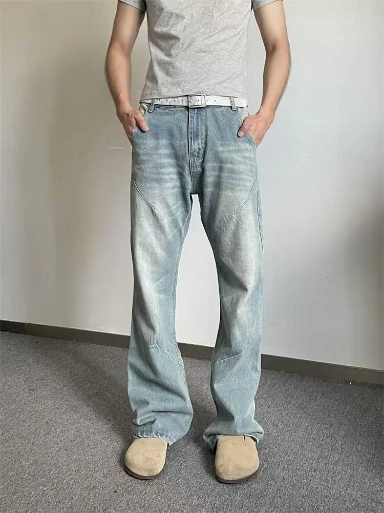 Japanese Brand × Jean Retro loose slightly flared wide leg jeans Size US 32 / EU 48 - 1 Thumbnail