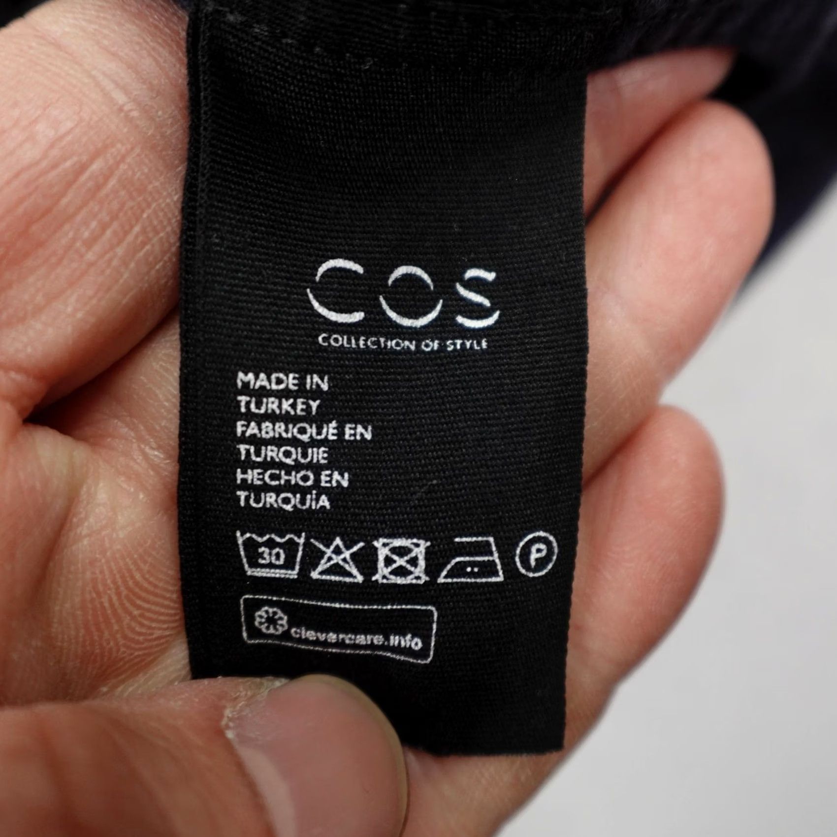Cos COS Shirt Mens XL Dark Blue Plaid Band Collar Button-Up Collection Of Style Size US XL / EU 56 / 4 - 4 Thumbnail