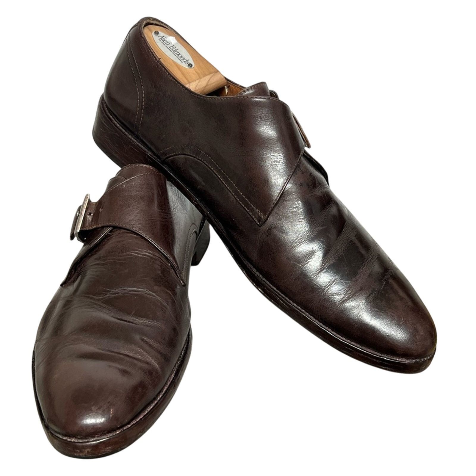 Allen Edmonds Allen Edmonds Mens Shoes 10 Norwich Monk Strap Made in Italy Size US 10 / EU 43 - 7 Thumbnail
