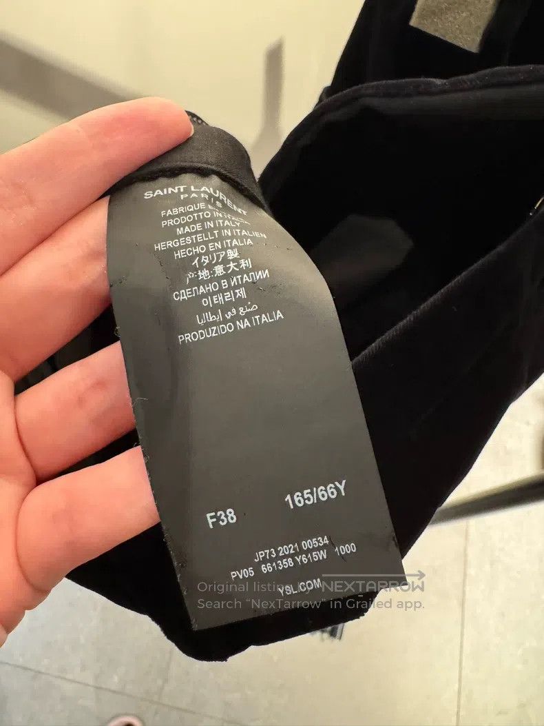 Saint Laurent Paris Saint Laurent Paris High-waisted Velvet Capri Pants Size US 38 / EU 54 - 3 Thumbnail