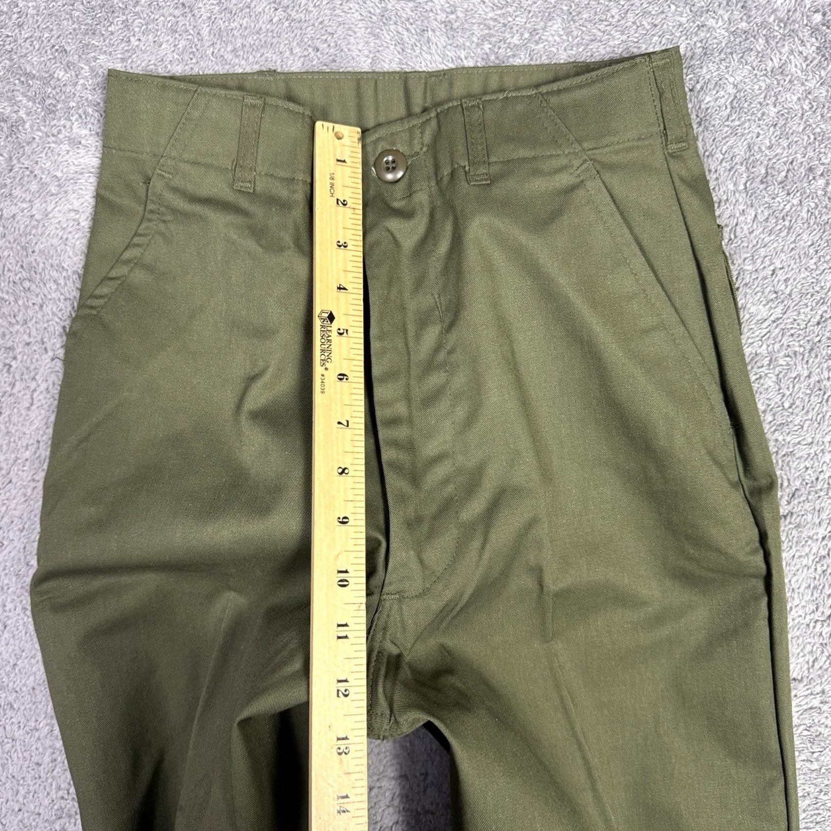 Vintage VINTAGE Unbranded Mens Trousers Utility Durable Press OG-507 26x31 Green Cotton Blend Fabric Canvas 80s Army USA Chino Straight Pants Mens Size US 26 / EU 42 - 7 Thumbnail