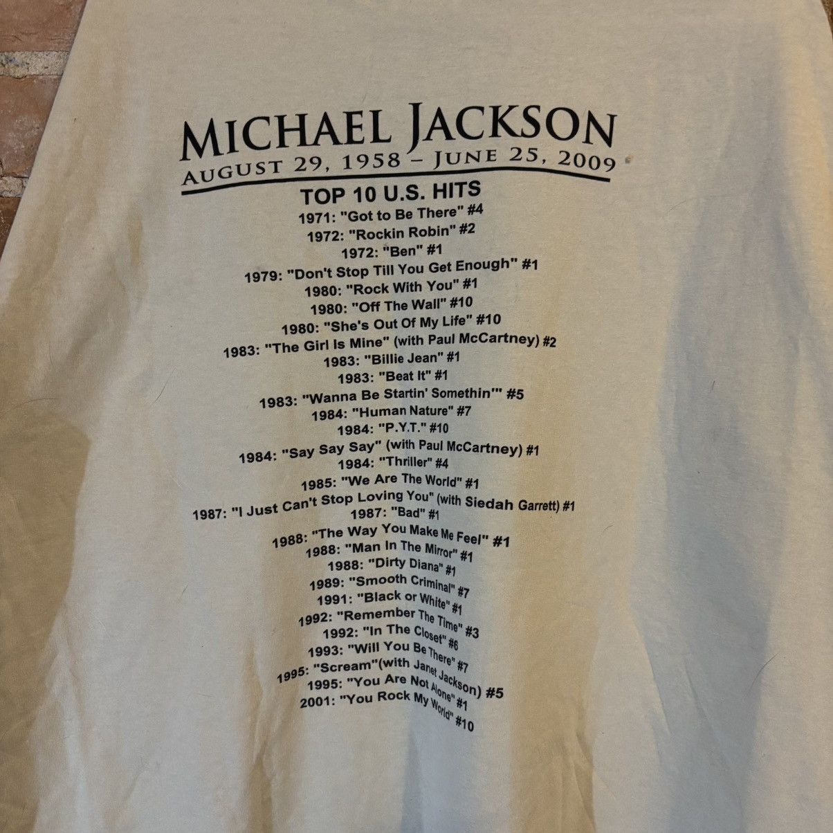 Other $70 2009 Michael Jackson Memorial Double Sided Tshirt Size US XXL / EU 58 / 5 - 4 Thumbnail