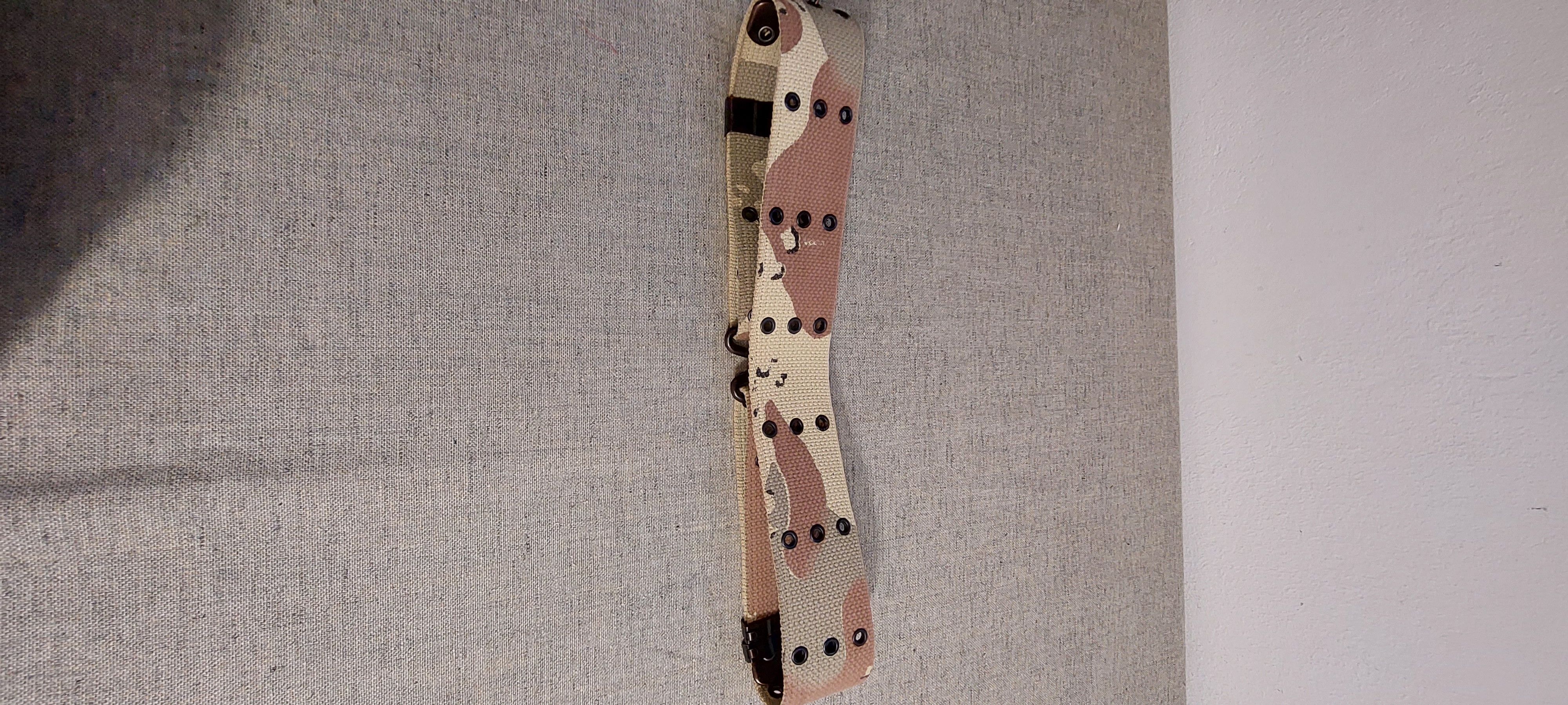 Pepe Jeans Pepe Jeans Y2K Wide Camo Canvas Belt w/ Hooks Size ONE SIZE - 9 Thumbnail