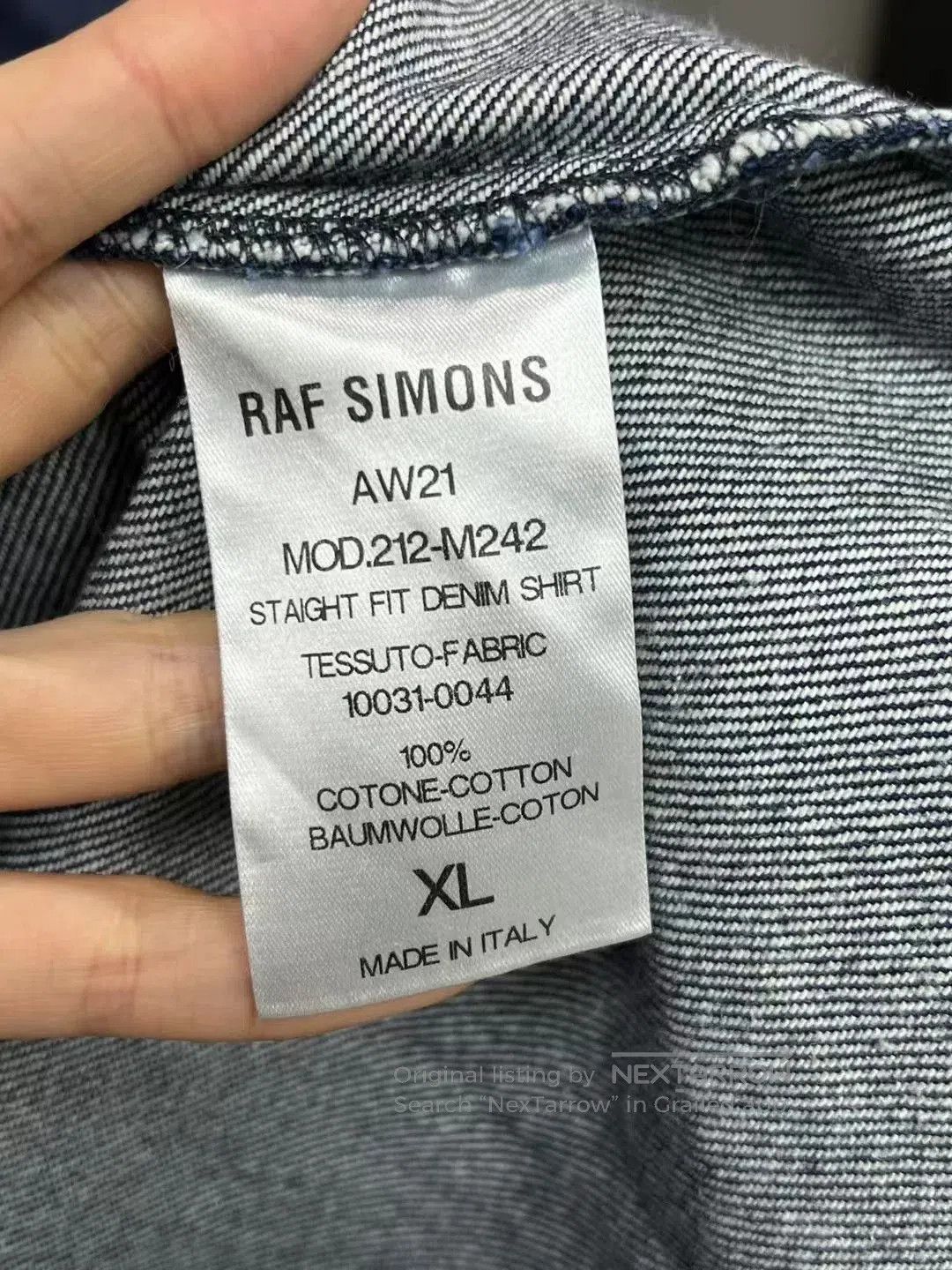Raf Simons Raf Simons Blue Denim Shirt Jacket. Size US XL / EU 56 / 4 - 3 Thumbnail