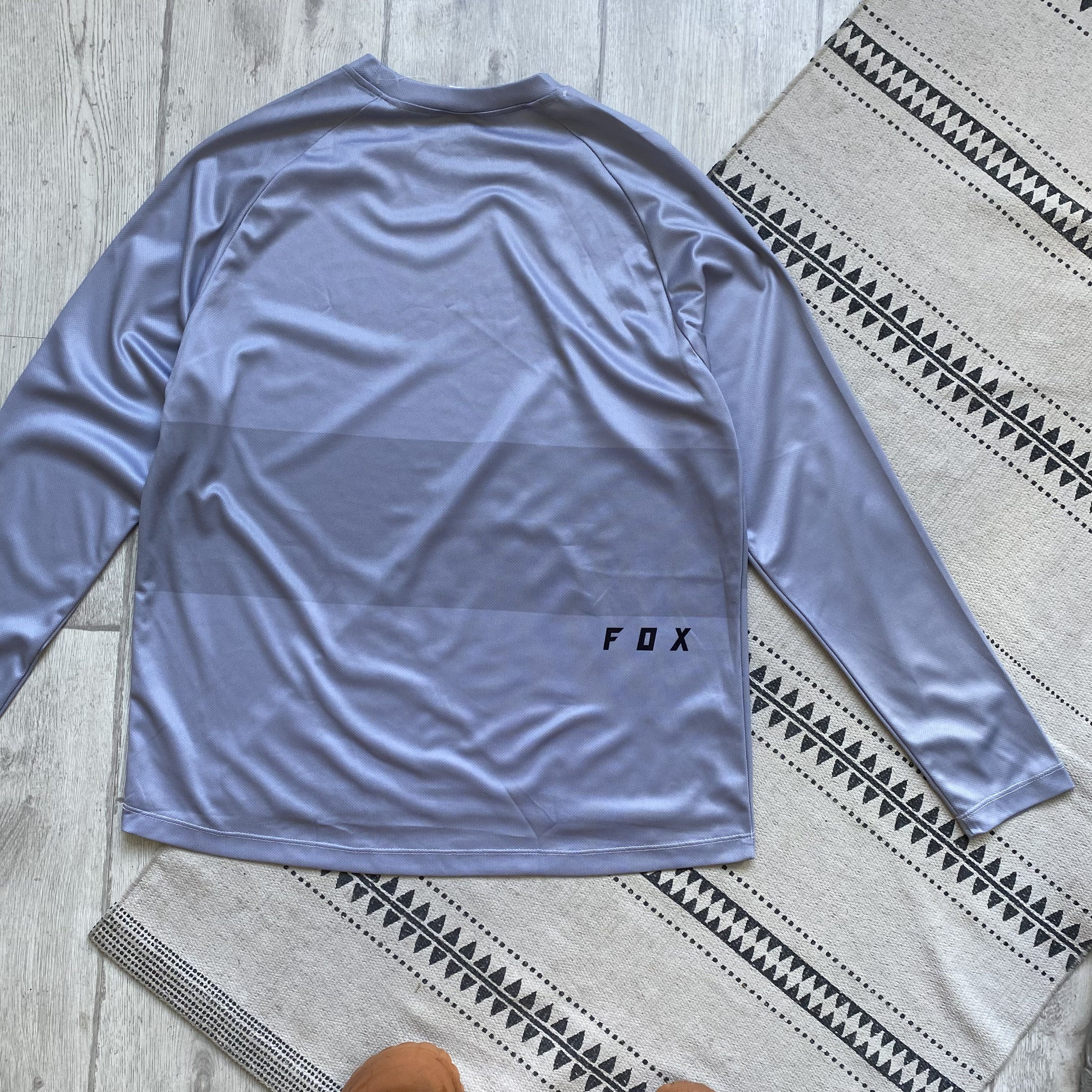 Fox Racing 🦊 Fox Racing jersey Moto longsleeve Y2K Gray Size US M / EU 48-50 / 2 - 6 Thumbnail