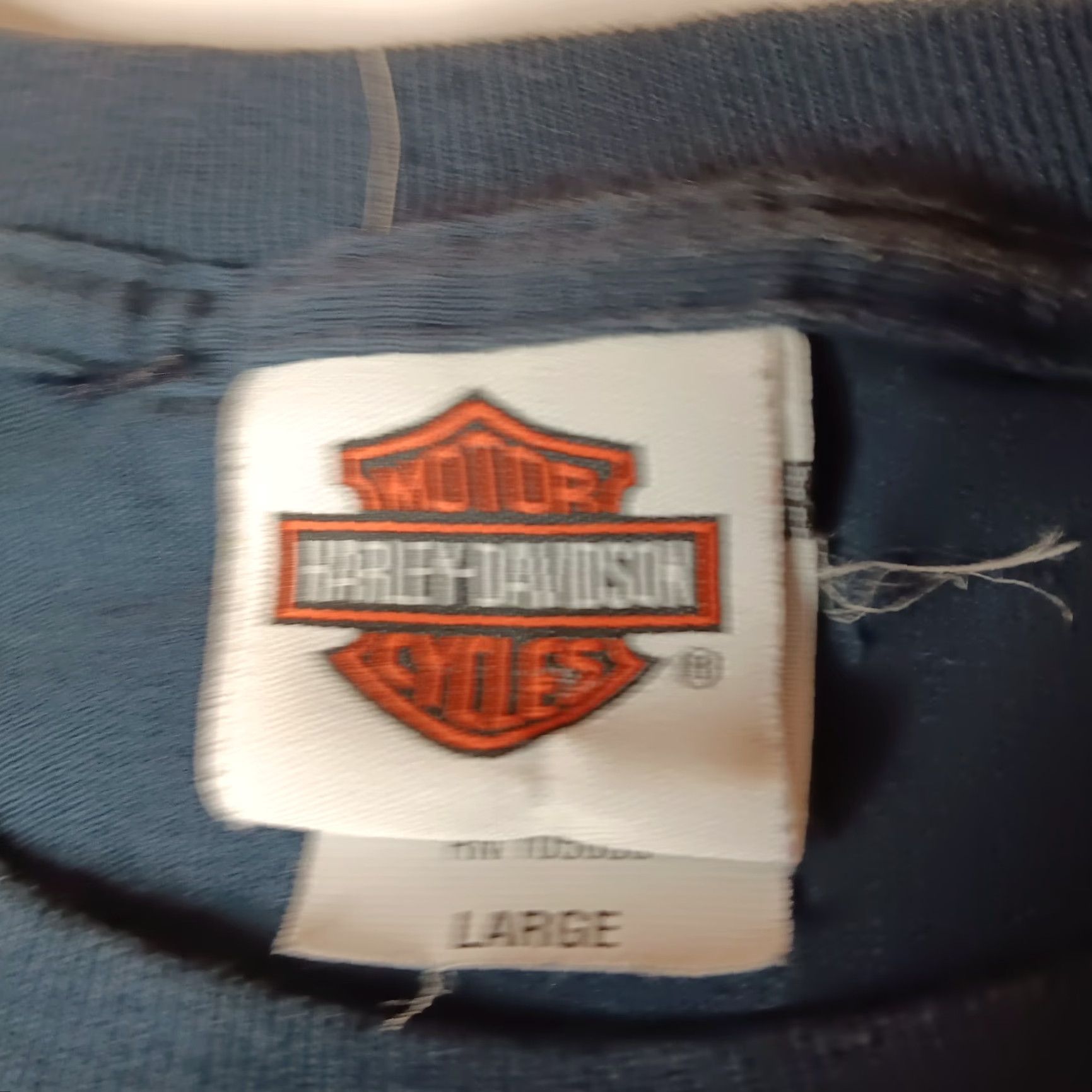 Harley Davidson Harley-Davidson Shirt L Adult Black Skull Myrtle Beach 2007 Single Stitch Beach Biker Size US L / EU 52-54 / 3 - 7 Thumbnail