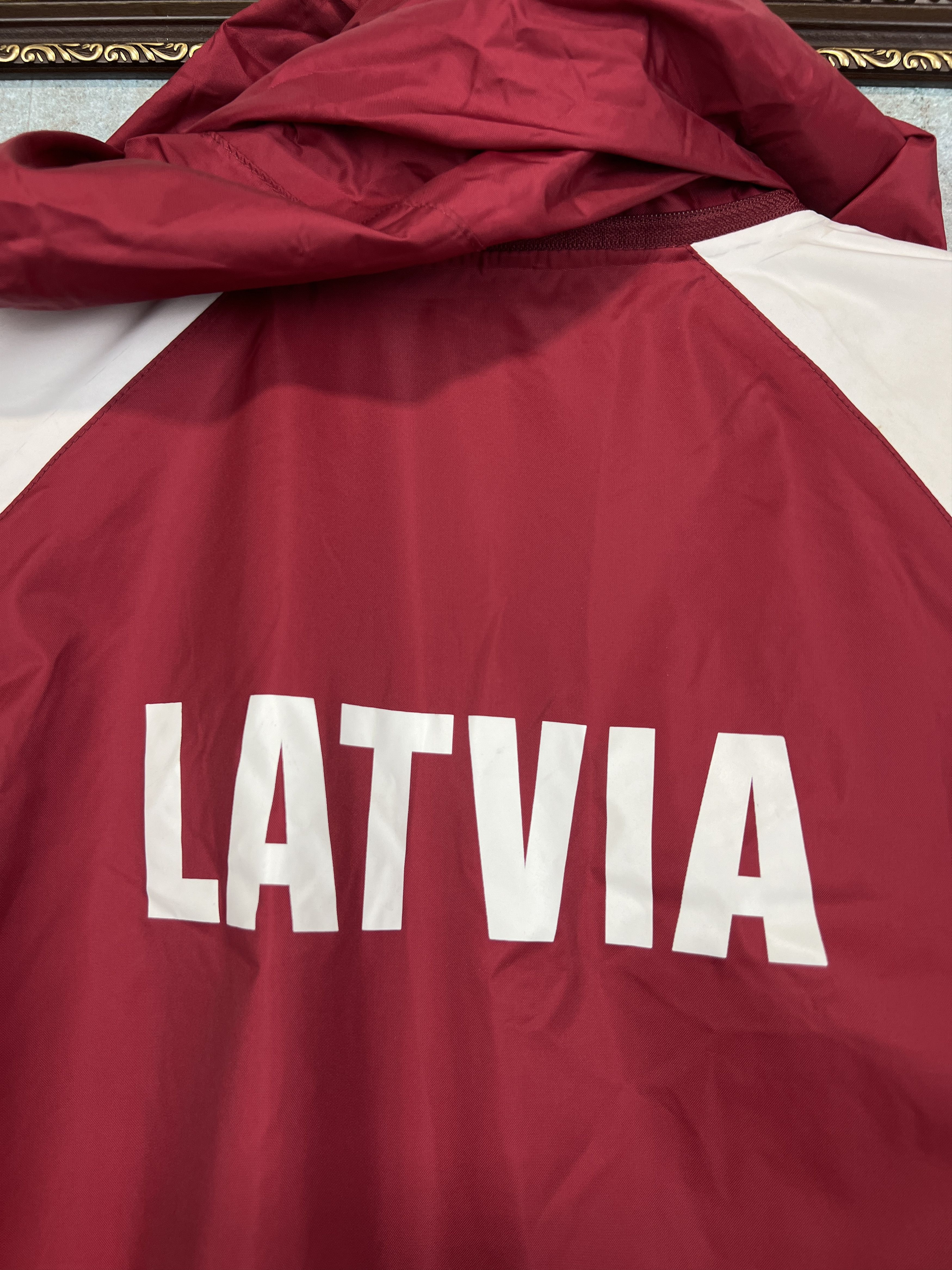 Adidas Vintage Latvia Olympics Jacket Track Top Hooded Windbreaker Size US M / EU 48-50 / 2 - 11 Thumbnail