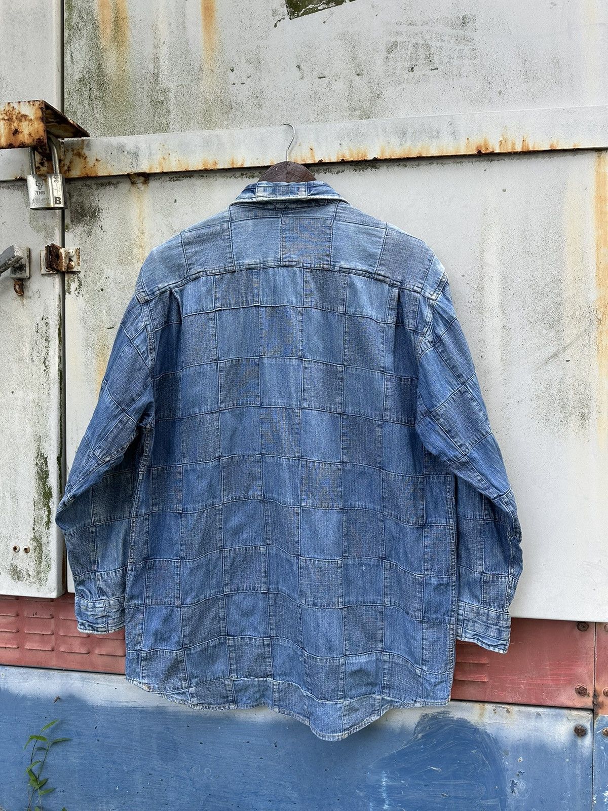 Vintage 👹Vintage Cany Jeans Patchwork Button Down Jacket Size US L / EU 52-54 / 3 - 7 Thumbnail