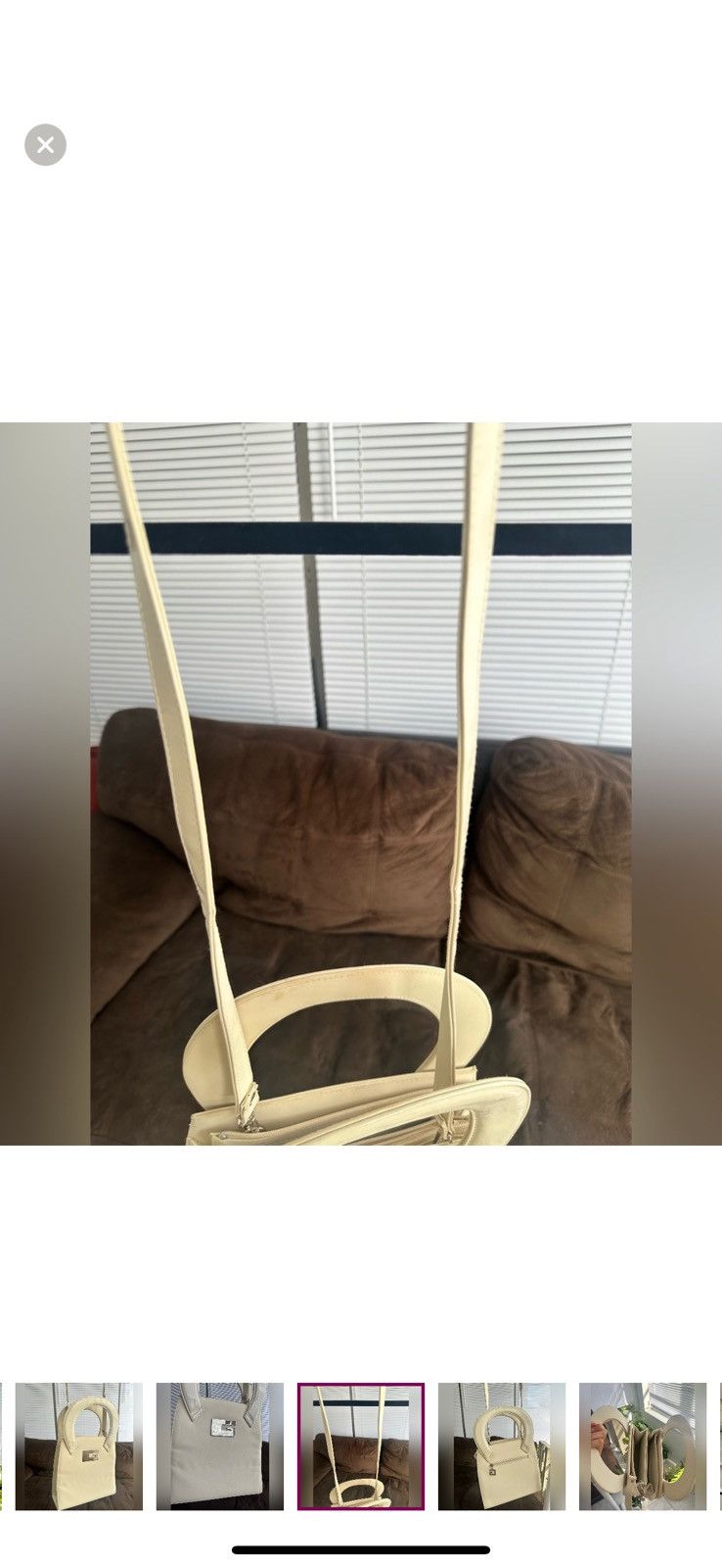 Vintage Vintage “G” Cream Mod Baguette Bag Size ONE SIZE - 4 Thumbnail