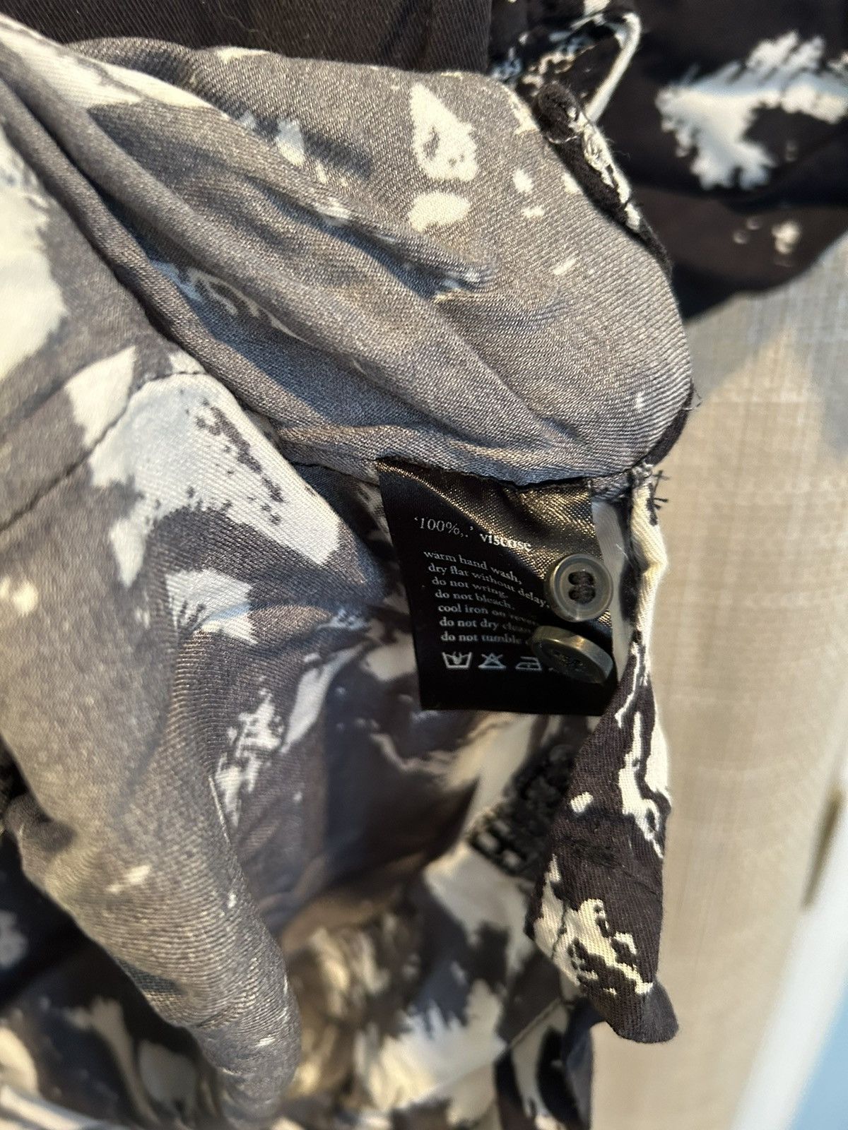 Ksubi Ksubi Black Palm Tree Camp Collar Hawaiian Viscose Shirt Size US M / EU 48-50 / 2 - 4 Thumbnail