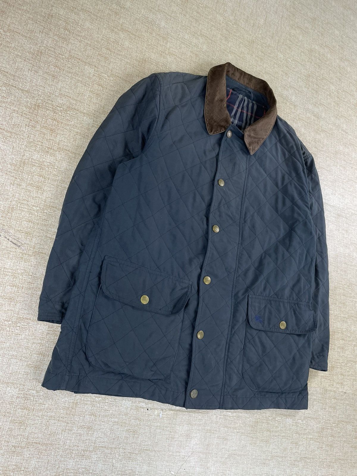 Burberry × Vintage Vintage 80s Burberry’s Buttoned Quilted Jacket Size US L / EU 52-54 / 3 - 2 Thumbnail