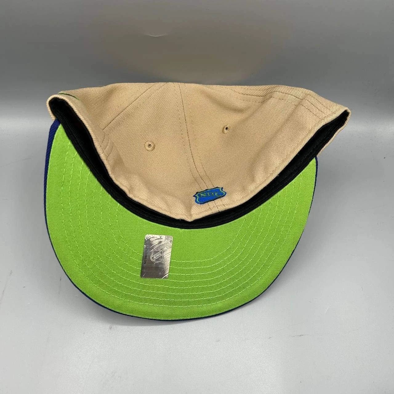 New Era Hartford Whalers Hat Men 7 Brown Blue NHL Fitted Cap New Size ONE SIZE - 6 Thumbnail